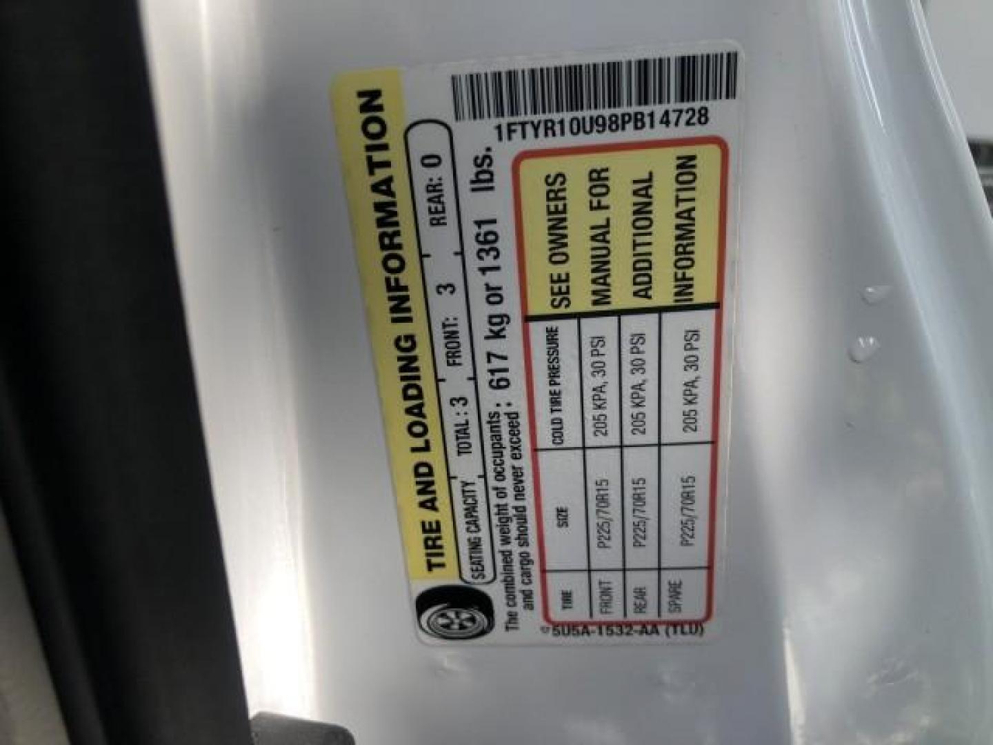 2008 Oxford White /Med Pebble Tan Ford Ranger REFRIGERATER FREEZER BOX LOW MI 18,827 (1FTYR10U98P) with an 3.0L OHV V6 Engine engine, Automatic transmission, located at 4701 North Dixie Hwy, Pompano Beach, FL, 33064, (954) 422-2889, 26.240938, -80.123474 - 2008 FORD RANGER FREEZER OPTION 31 DEGREES OR REFRIGERATOR OPTION YOU SET THE TEMP EASY TO USE AMAZING FIND VIN: 1FTYR10U98PB14728 Body: 2 DOOR REGULAR CAB PICKUP Engine: 3.0L V6 148hp 180ft lbs Drivetrain: 4X2 Fuel: GASOLINE NO RECALLS DELIVERY CONCEPTS, INC CONVERSION WE CAN ADD A 6 FT STOCK BED I - Photo#32