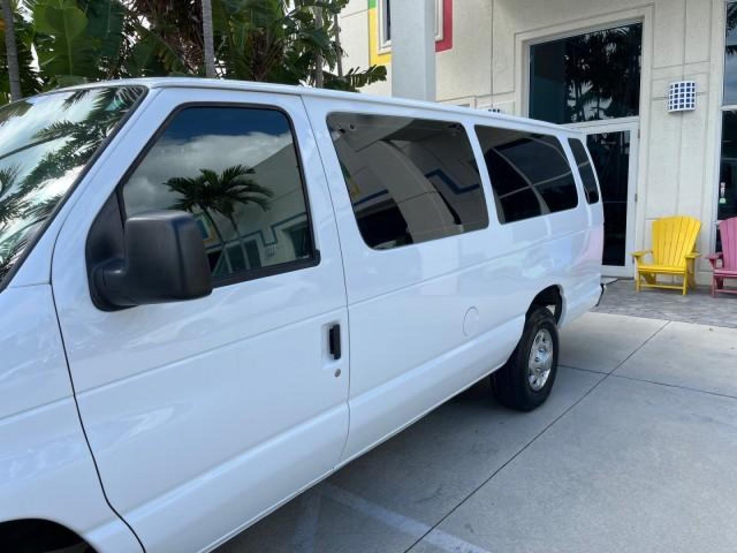 2008 Oxford White /Medium Flint Ford Econoline Wagon E 350 15 XLT LOW MILES 65,995 (1FBSS31L98D) with an 5.4L EFI V8 Engine engine, Automatic transmission, located at 4701 North Dixie Hwy, Pompano Beach, FL, 33064, (954) 422-2889, 26.240938, -80.123474 - 2008 FORD E-SERIES E-350 SD XLT 15 ROAD READY 5,4L V8 VIN: 1FBSS31L98DA44990 NO RECALLS VAN 15 PASSENGER 5.4L V8 F SOHC 16V LOW MILES 65,995 GASOLINE 2 SERVICE RECORDS REAR WHEEL DRIVE POWER MIRRORS ABS Brakes AM/FM Stereo Air Conditioning Automatic Transmission CD Audio Cloth Seats Cruise Control F - Photo#83