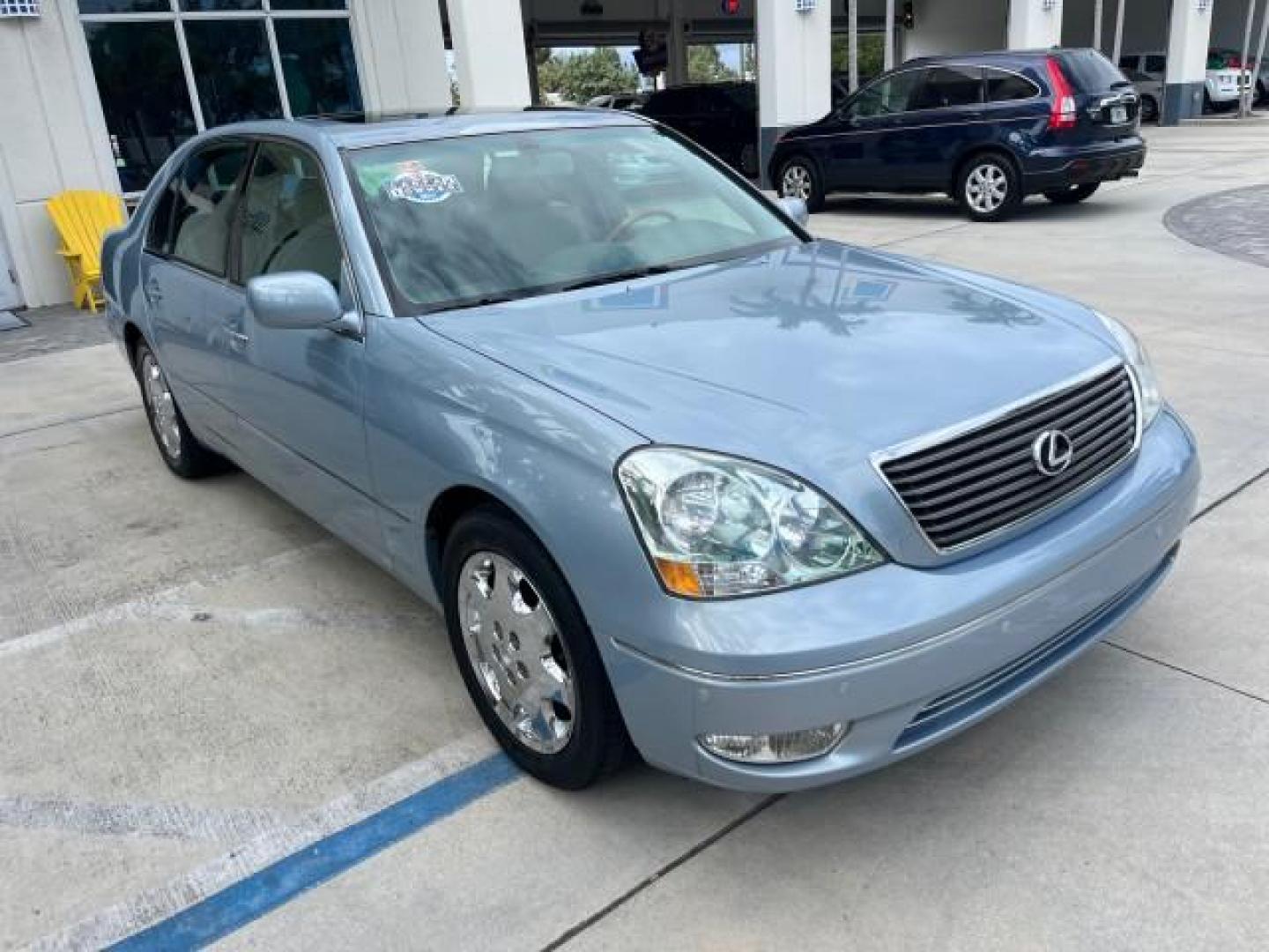 2003 Blue Onyx Pearl /Ecru Lexus LS 430 1 FL LOW MILES 83,005 (JTHBN30F430) with an 4.3L DOHC EFI 32-Valve V8 Aluminum Engine engine, Automatic transmission, located at 4701 North Dixie Hwy, Pompano Beach, FL, 33064, (954) 422-2889, 26.240938, -80.123474 - 2003 LEXUS LS 430 NEW $84,804 ROAD READY VIN: JTHBN30F430094595 NO RECALLS 1 FLORIDA OWNER SEDAN 4 DR LOW MILES 83,005 4.3L V8 4.3L V8 F DOHC 32V NAVIGATION POWER SUNROOF GASOLINE BACK UP CAMERA AND SENSORS REAR WHEEL DRIVE AC LEATHER SEATS DUAL AC Alloy Wheels Anti-Theft System Approach Lights Auto - Photo#48