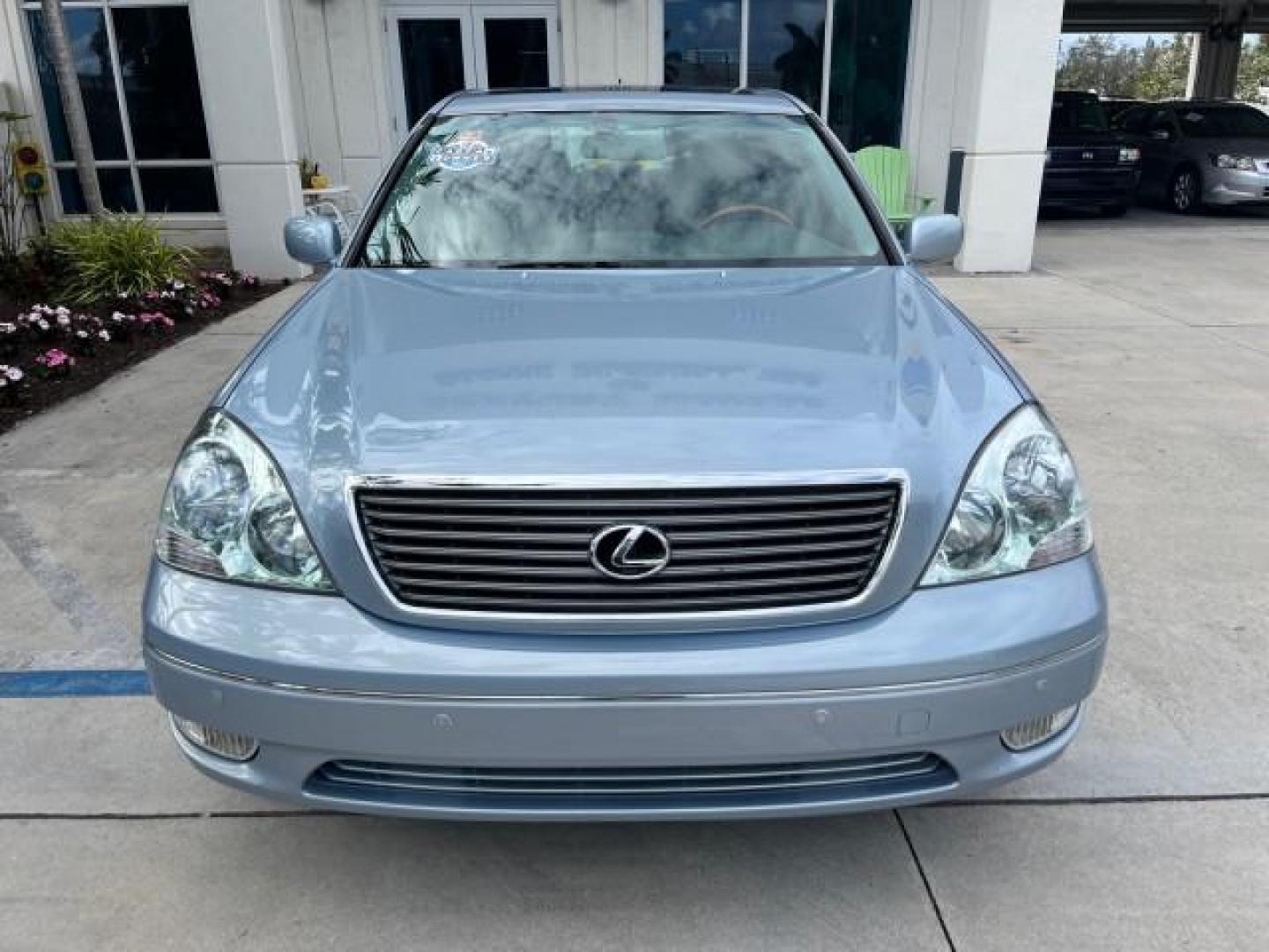 2003 Blue Onyx Pearl /Ecru Lexus LS 430 1 FL LOW MILES 83,005 (JTHBN30F430) with an 4.3L DOHC EFI 32-Valve V8 Aluminum Engine engine, Automatic transmission, located at 4701 North Dixie Hwy, Pompano Beach, FL, 33064, (954) 422-2889, 26.240938, -80.123474 - 2003 LEXUS LS 430 NEW $84,804 ROAD READY VIN: JTHBN30F430094595 NO RECALLS 1 FLORIDA OWNER SEDAN 4 DR LOW MILES 83,005 4.3L V8 4.3L V8 F DOHC 32V NAVIGATION POWER SUNROOF GASOLINE BACK UP CAMERA AND SENSORS REAR WHEEL DRIVE AC LEATHER SEATS DUAL AC Alloy Wheels Anti-Theft System Approach Lights Auto - Photo#75