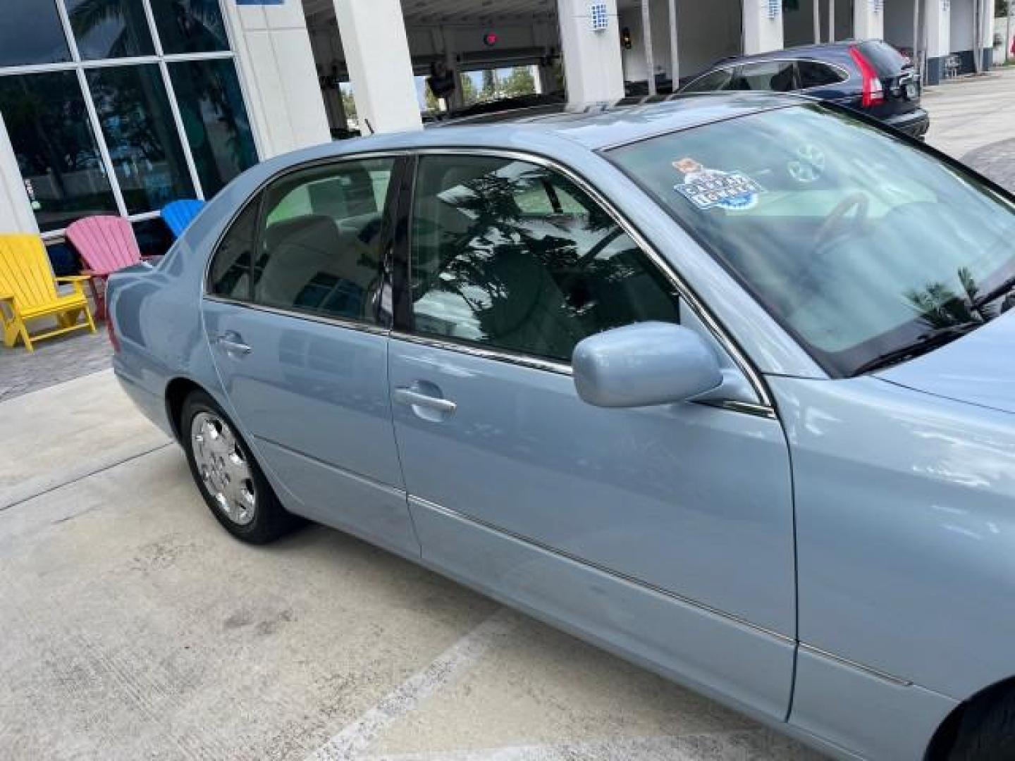 2003 Blue Onyx Pearl /Ecru Lexus LS 430 1 FL LOW MILES 83,005 (JTHBN30F430) with an 4.3L DOHC EFI 32-Valve V8 Aluminum Engine engine, Automatic transmission, located at 4701 North Dixie Hwy, Pompano Beach, FL, 33064, (954) 422-2889, 26.240938, -80.123474 - 2003 LEXUS LS 430 NEW $84,804 ROAD READY VIN: JTHBN30F430094595 NO RECALLS 1 FLORIDA OWNER SEDAN 4 DR LOW MILES 83,005 4.3L V8 4.3L V8 F DOHC 32V NAVIGATION POWER SUNROOF GASOLINE BACK UP CAMERA AND SENSORS REAR WHEEL DRIVE AC LEATHER SEATS DUAL AC Alloy Wheels Anti-Theft System Approach Lights Auto - Photo#88