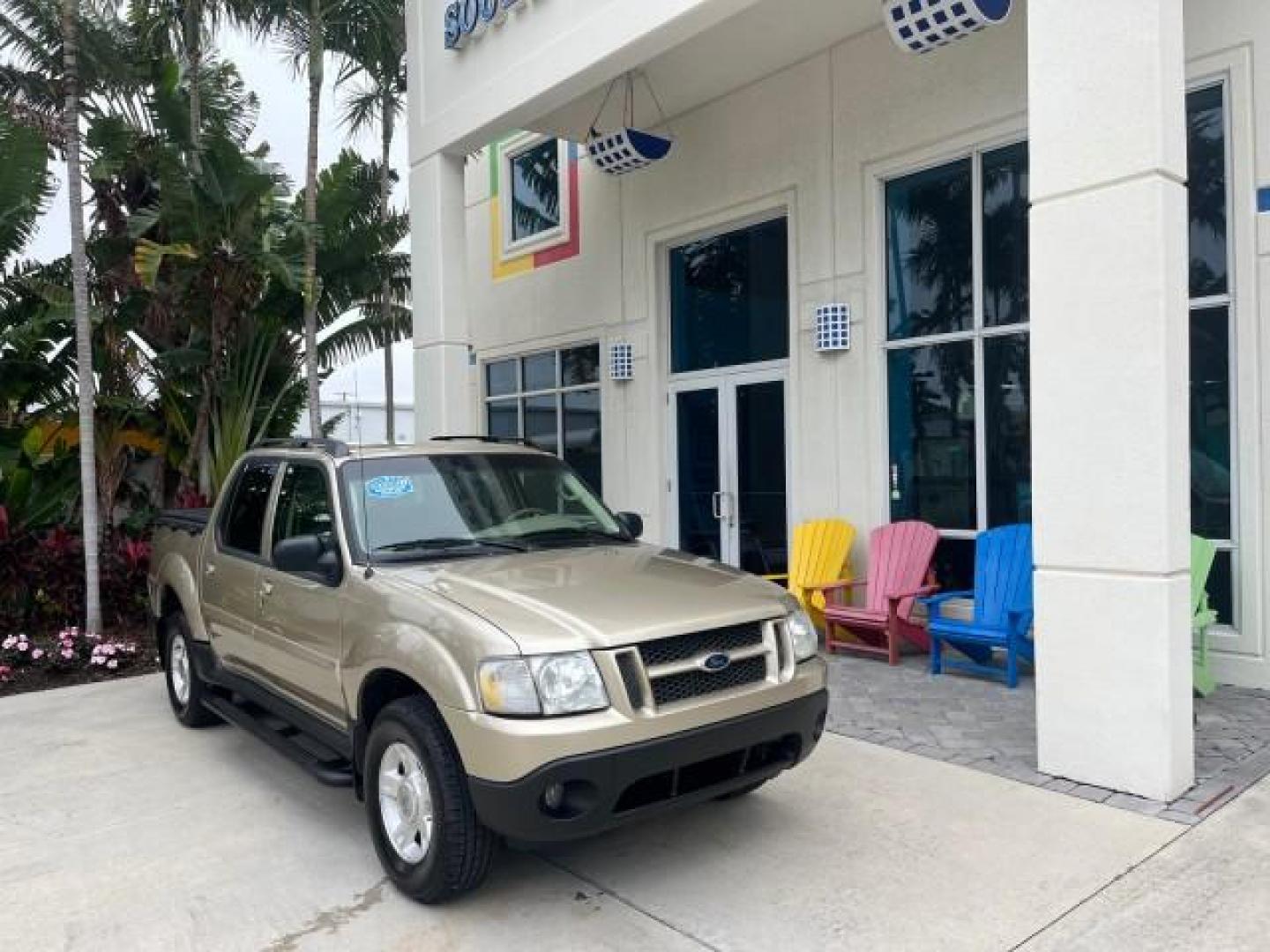 2003 Harvest Gold Metallic /Medium Pebble Ford Explorer Sport Trac XLT LOW MILES 75,818 (1FMZU67E33U) with an 4.0L SOHC MPFI V6 Engine engine, Automatic transmission, located at 4701 North Dixie Hwy, Pompano Beach, FL, 33064, (954) 422-2889, 26.240938, -80.123474 - 2003 FORD EXPLORER SPORT TRAC XLS NEW $28,720 ROAD READY VIN: 1FMZU67E33UA59584 NO ACCIDENTS NO RECALLS SPORT PICKUP BACK UP CAMERA FLORIDA OWNER XLS 4.0L V6 F SOHC NEW LIKE TIRES LOW MILES 75,818 GASOLINE POWER MIRRORS 10 SERVICE RECORDS REAR WHEEL DRIVE POWER SEATS 4.2FT BED 4.0L V6 4.2' Bed Lengt - Photo#1