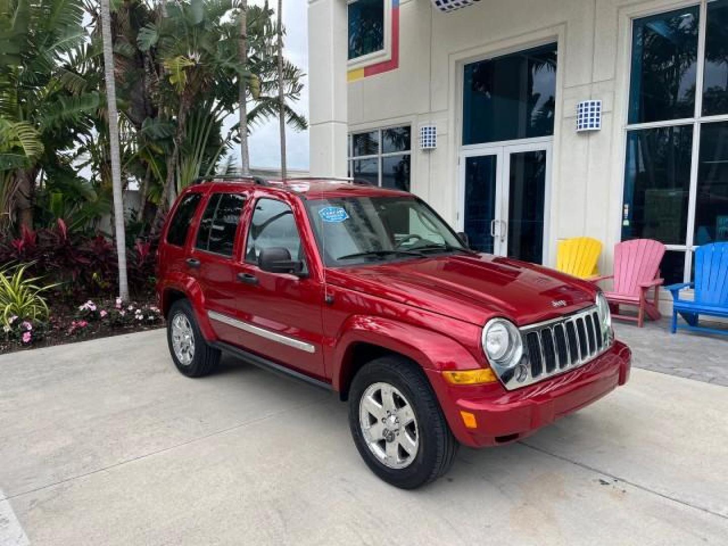 2006 Inferno Red Crystal Pearl /Khaki Jeep Liberty limited 4wd low miles (1J4GL58K36W) with an 3.7L V6 Engine engine, Automatic transmission, located at 4701 North Dixie Hwy, Pompano Beach, FL, 33064, (954) 422-2889, 26.240938, -80.123474 - 2006 JEEP LIBERTY LIMITED NEW $ 29,370 ROAD READY VIN: 1J4GL58K36W187677 NO ACCIDENTS 4X4 4 DOOR WAGON/SPORT UTILITY ON DEMAND 4WD 3.7L V6 F POWER LEATHER SEATS GASOLINE LOW MILES 68,017 REAR WHEEL DRIVE W/ 4X4 FLORIDA OWNER 4WD 4WD Anti-Theft System Black Roof Rails Braking Assist Chrome Grille Cru - Photo#1