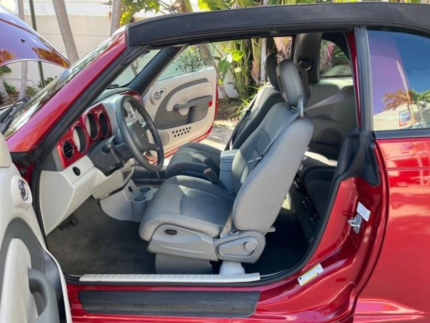 2008 Inferno Red Crystal Pearl /Pastel Pebble Beige Chrysler PT Cruiser CONV LOW MILES 31605 (3C3HY55X28T) with an 2.4L DOHC 16-Valve Turbo I4 Engine engine, Automatic transmission, located at 4701 North Dixie Hwy, Pompano Beach, FL, 33064, (954) 422-2889, 26.240938, -80.123474 - 2008 CHRYSLER PT CRUISER ROAD READY 2.4L I4 VIN: 3C3HY55X28T121906 NO ACCIDENTS NO RECALLS CONVERTIBLE FLORIDA OWNER POWER SEATS 2.4L I4 F DOHC 16V POWER CONVERTIBLE TOP GASOLINE 11 SERVICE RECORDS FRONT WHEEL DRIVE LOW MILES 31,605 Additional Airbags Anti-Theft System Cruise Control Curtain Airbags - Photo#11