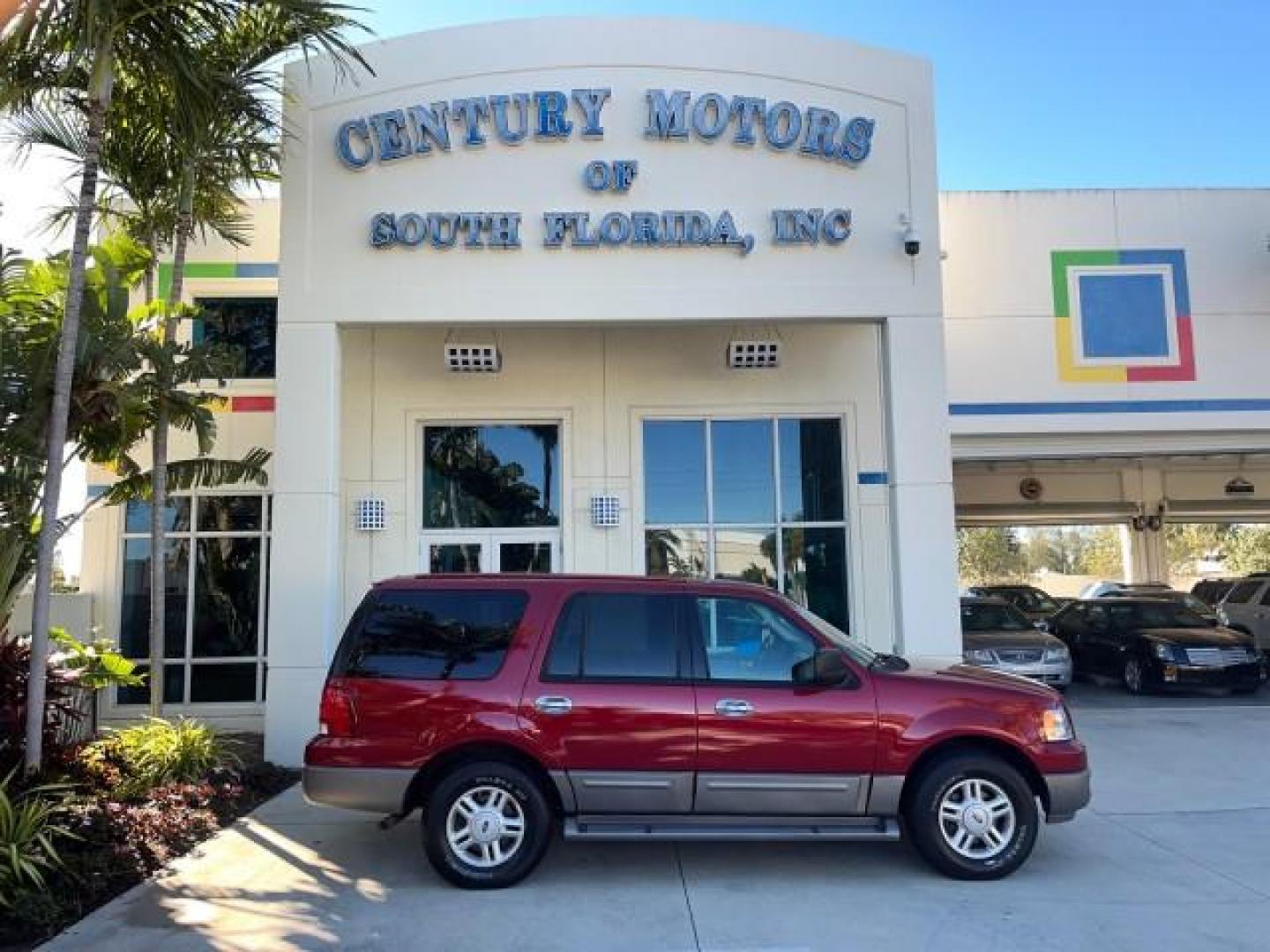 2004 Red Fire Metallic /Medium Flint Grey Ford Expedition XLS LOW MILES 54,849 (1FMRU13W74L) with an 4.6L SOHC SEFI V8 Triton Engine engine, Automatic transmission, located at 4701 North Dixie Hwy, Pompano Beach, FL, 33064, (954) 422-2889, 26.240938, -80.123474 - 2004 FORD EXPEDITION XLS NEW $ 33,235 ROAD READY VIN: 1FMRU13W74LB89943 FLORIDA OWNER 4.6L V8 4 DOOR WAGON/SPORT UTILITY LOW MILES 54,849 LEATHER 4.6L V8 F SOHC 16V 3 ROW SEATS NO RECALLS GASOLINE POWER MIRRORS AND SEATS REAR WHEEL DRIVE 6 SERVICE RECORDS Anti-Theft System Approach Lights Black Roof - Photo#0