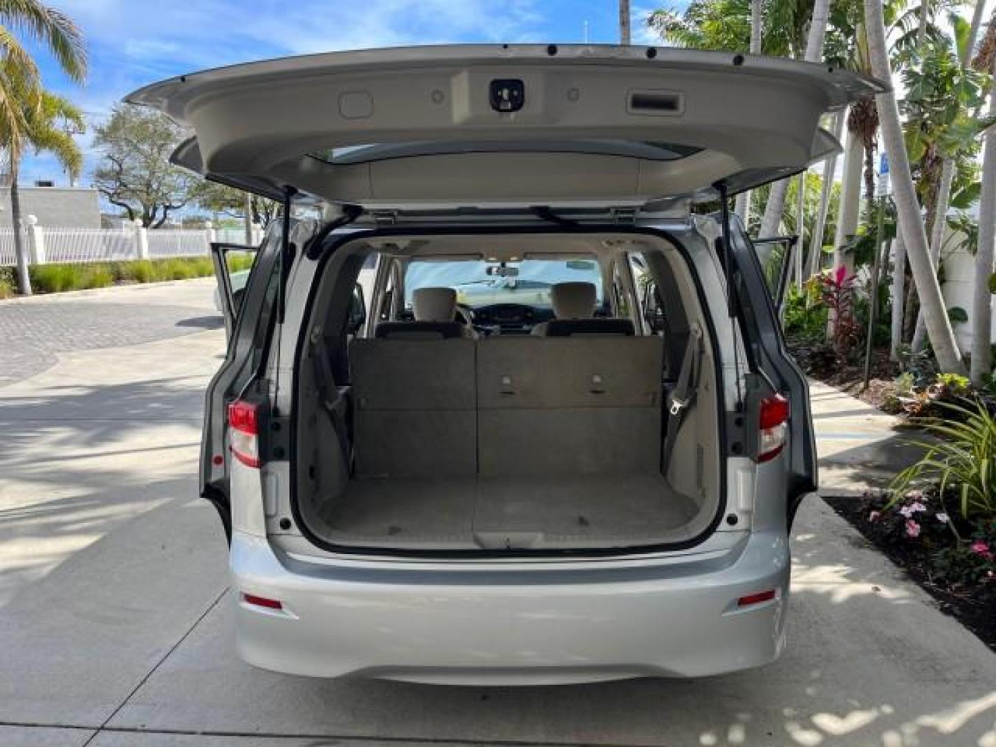 2017 Brilliant Silver /Beige Nissan Quest SV 7 PASS LOW MILES 55,839 (JN8AE2KP6H9) with an 3.5 Liter DOHC 6-Cyl Engine engine, Automatic transmission, located at 4701 North Dixie Hwy, Pompano Beach, FL, 33064, (954) 422-2889, 26.240938, -80.123474 - 2017 NISSAN QUEST SV ROAD READY 3.5L V6 VIN: JN8AE2KP6H9166076 NO RECALLS DUAL AC VAN POWER SLIDING DOORS 3.5L V6 F DOHC 24V BACK UP CAMERA GASOLINE BLUETOOTH PUSH START FRONT WHEEL DRIVE LOW MILES 55,839 3 ROW SEATS 27 MPG Active Head Restraints Alloy Wheels Anti-Theft System Automatic Climate Cont - Photo#15