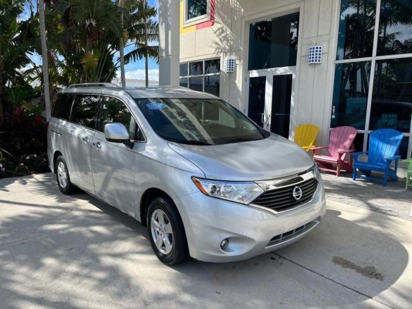 2017 Brilliant Silver /Beige Nissan Quest SV 7 PASS LOW MILES 55,839 (JN8AE2KP6H9) with an 3.5 Liter DOHC 6-Cyl Engine engine, Automatic transmission, located at 4701 North Dixie Hwy, Pompano Beach, FL, 33064, (954) 422-2889, 26.240938, -80.123474 - 2017 NISSAN QUEST SV ROAD READY 3.5L V6 VIN: JN8AE2KP6H9166076 NO RECALLS DUAL AC VAN POWER SLIDING DOORS 3.5L V6 F DOHC 24V BACK UP CAMERA GASOLINE BLUETOOTH PUSH START FRONT WHEEL DRIVE LOW MILES 55,839 3 ROW SEATS 27 MPG Active Head Restraints Alloy Wheels Anti-Theft System Automatic Climate Cont - Photo#1