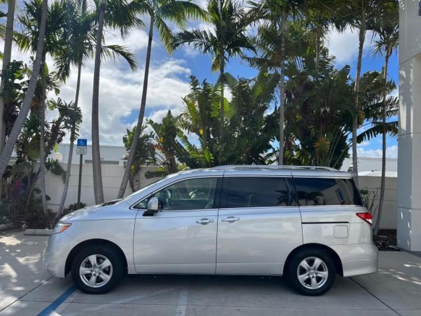 2017 Brilliant Silver /Beige Nissan Quest SV 7 PASS LOW MILES 55,839 (JN8AE2KP6H9) with an 3.5 Liter DOHC 6-Cyl Engine engine, Automatic transmission, located at 4701 North Dixie Hwy, Pompano Beach, FL, 33064, (954) 422-2889, 26.240938, -80.123474 - 2017 NISSAN QUEST SV ROAD READY 3.5L V6 VIN: JN8AE2KP6H9166076 NO RECALLS DUAL AC VAN POWER SLIDING DOORS 3.5L V6 F DOHC 24V BACK UP CAMERA GASOLINE BLUETOOTH PUSH START FRONT WHEEL DRIVE LOW MILES 55,839 3 ROW SEATS 27 MPG Active Head Restraints Alloy Wheels Anti-Theft System Automatic Climate Cont - Photo#4