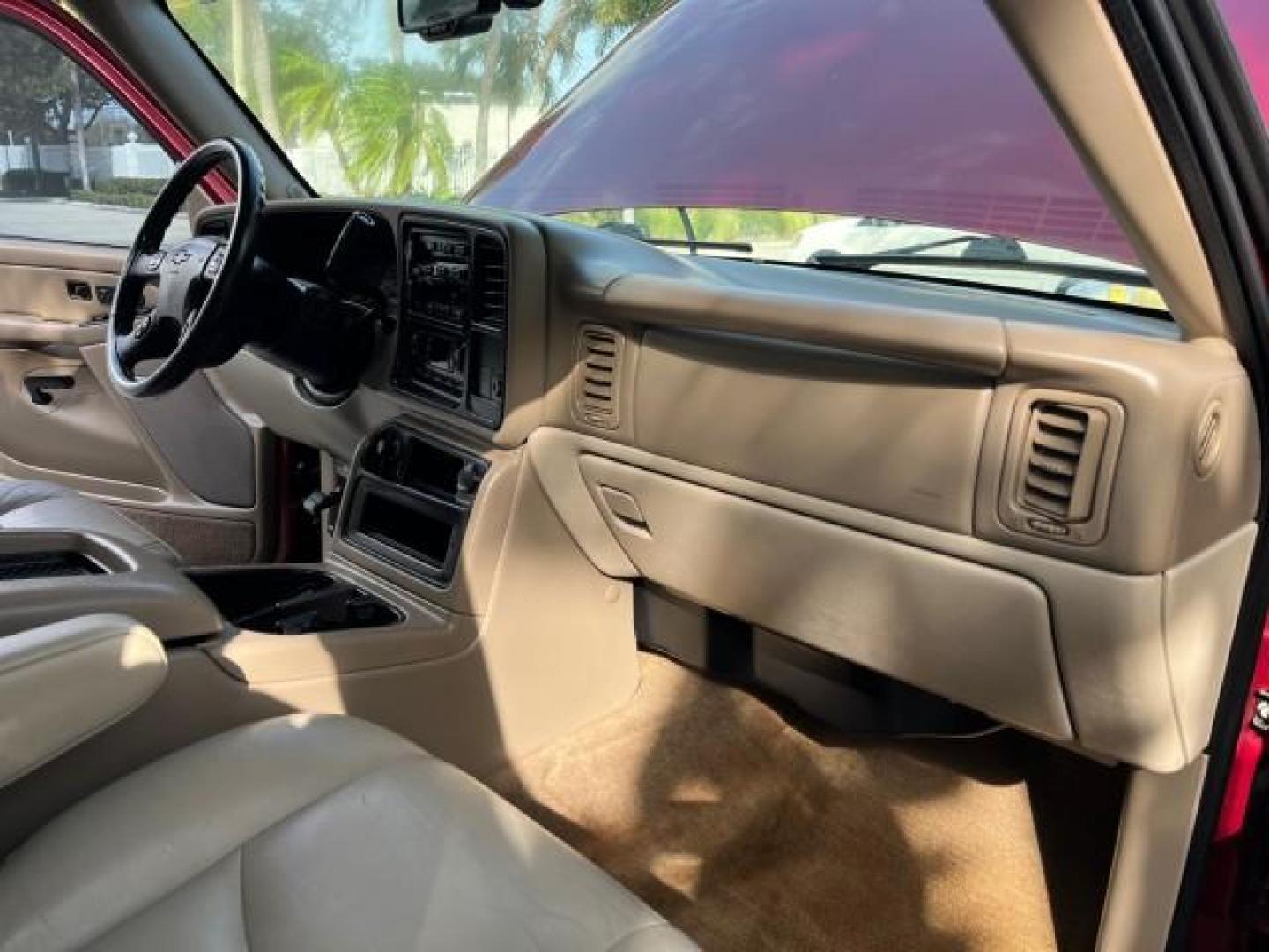 2004 Sport Red Metallic /Tan/Neutral Chevrolet Suburban LT LOW MILES 71,383 (3GNEC16Z84G) with an 5.3L Vortec 5300 V8 SFI Flex-Fuel Engine engine, Automatic transmission, located at 4701 North Dixie Hwy, Pompano Beach, FL, 33064, (954) 422-2889, 26.240938, -80.123474 - 2004 CHEVROLET SUBURBAN 1500 LT NEW $47,051 ROAD READY VIN: 3GNEC16Z84G299609 NO ACCIDENTS NO RECALLS 4 DOOR WAGON/SPORT UTILITY FLORIDA OWNER 5.3L V8 5.3L V8 F POWER SUNROOF/SEATS FLEX FUEL POWER MIRRORS LOW MILES 71,383 LEATHER REAR WHEEL DRIVE DUAL ZONE AC 23 SERVICE RECORDS 1SM Package Adjustabl - Photo#27