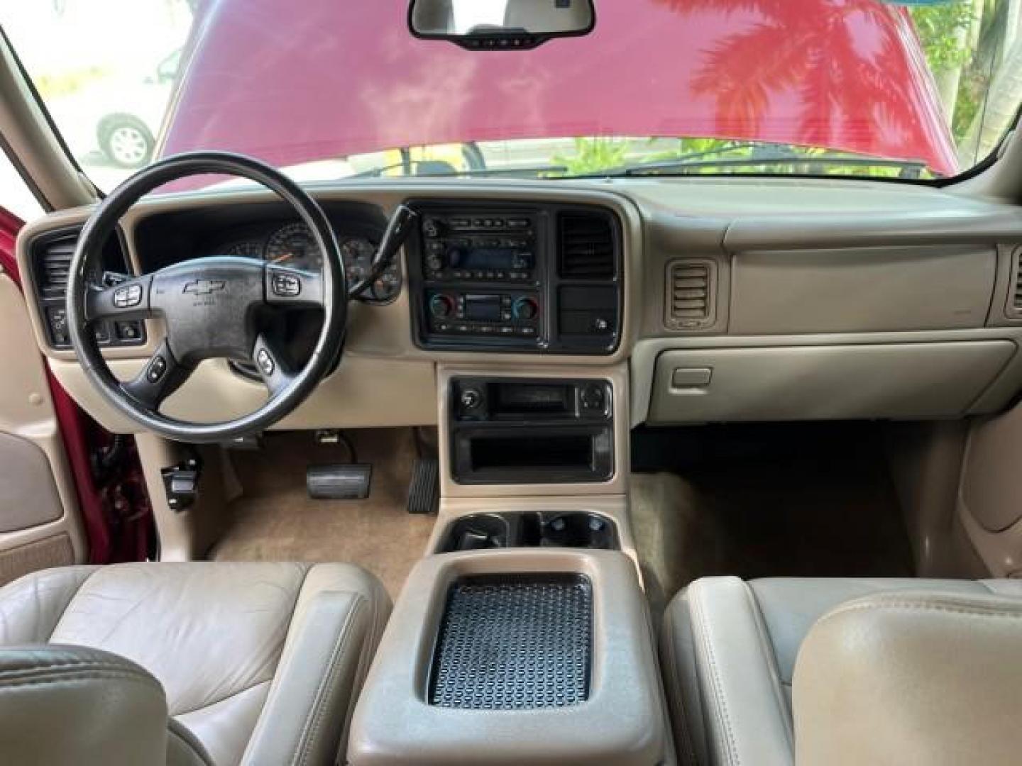 2004 Sport Red Metallic /Tan/Neutral Chevrolet Suburban LT LOW MILES 71,383 (3GNEC16Z84G) with an 5.3L Vortec 5300 V8 SFI Flex-Fuel Engine engine, Automatic transmission, located at 4701 North Dixie Hwy, Pompano Beach, FL, 33064, (954) 422-2889, 26.240938, -80.123474 - 2004 CHEVROLET SUBURBAN 1500 LT NEW $47,051 ROAD READY VIN: 3GNEC16Z84G299609 NO ACCIDENTS NO RECALLS 4 DOOR WAGON/SPORT UTILITY FLORIDA OWNER 5.3L V8 5.3L V8 F POWER SUNROOF/SEATS FLEX FUEL POWER MIRRORS LOW MILES 71,383 LEATHER REAR WHEEL DRIVE DUAL ZONE AC 23 SERVICE RECORDS 1SM Package Adjustabl - Photo#32