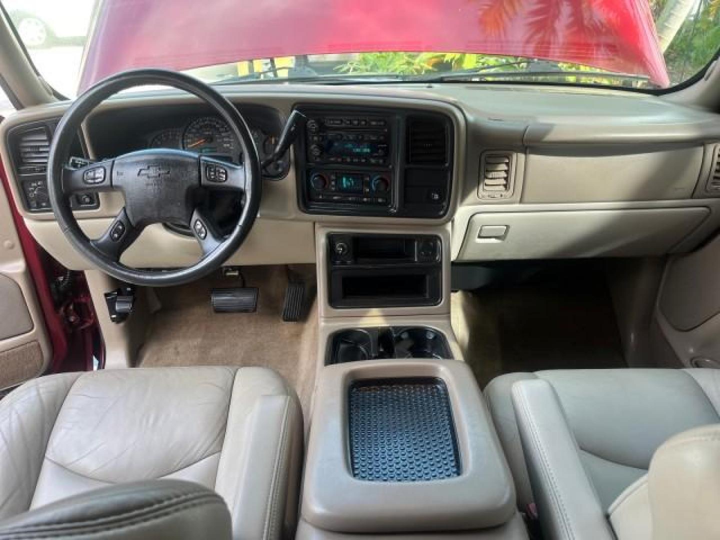 2004 Sport Red Metallic /Tan/Neutral Chevrolet Suburban LT LOW MILES 71,383 (3GNEC16Z84G) with an 5.3L Vortec 5300 V8 SFI Flex-Fuel Engine engine, Automatic transmission, located at 4701 North Dixie Hwy, Pompano Beach, FL, 33064, (954) 422-2889, 26.240938, -80.123474 - 2004 CHEVROLET SUBURBAN 1500 LT NEW $47,051 ROAD READY VIN: 3GNEC16Z84G299609 NO ACCIDENTS NO RECALLS 4 DOOR WAGON/SPORT UTILITY FLORIDA OWNER 5.3L V8 5.3L V8 F POWER SUNROOF/SEATS FLEX FUEL POWER MIRRORS LOW MILES 71,383 LEATHER REAR WHEEL DRIVE DUAL ZONE AC 23 SERVICE RECORDS 1SM Package Adjustabl - Photo#42