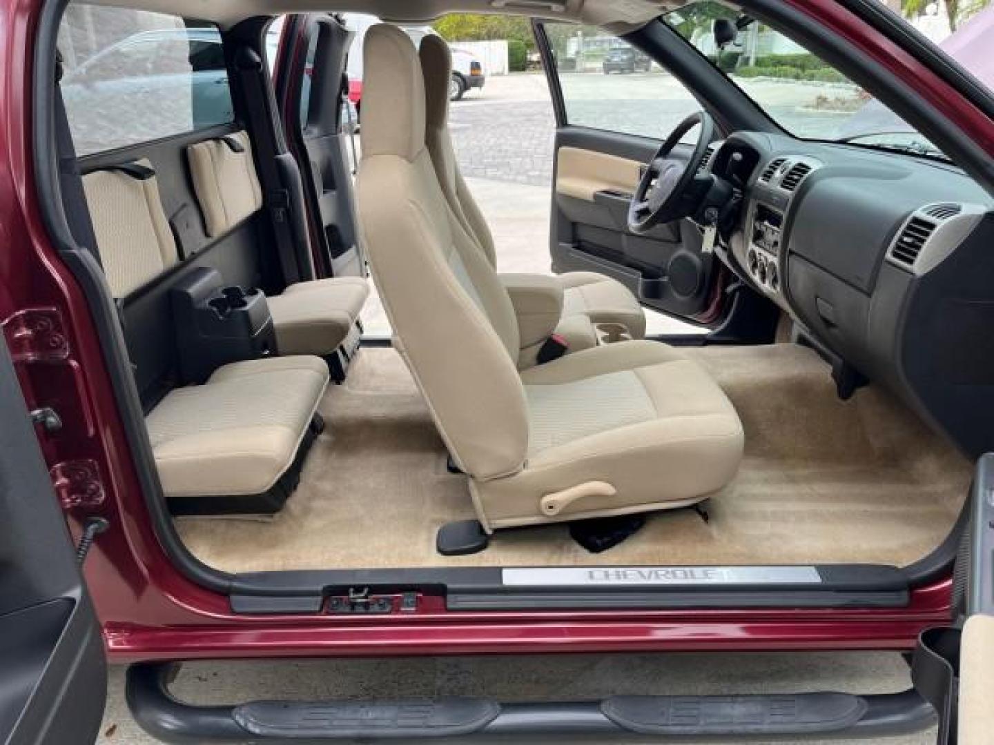 2007 Deep Ruby Metallic /Very Dark Pewter Chevrolet Colorado 1 LT 4 DR LOW MILES 19,968 (1GCCS19E178) with an 3.7L DOHC 5-Cyl MFI Engine engine, Automatic transmission, located at 4701 North Dixie Hwy, Pompano Beach, FL, 33064, (954) 422-2889, 26.240938, -80.123474 - 2007 CHEVROLET COLORADO LT ROAD READY 3,7L I5 VIN: 1GCCS19E178250306 NO ACCIDENTS 4 DOOR EXTENDED CAB PICKUP NO RECALLS 23 MPG 3.7L I5 F BEAUTIFUL 1 OWNER 6.1FT BED GASOLINE CLEAN SUPER LOW MILES 19,968 REAR WHEEL DRIVE NEVER BEEN USED FOR WORK 11 SERVICE RECORDS 6.1' Bed Length Anti-Theft System Cr - Photo#12