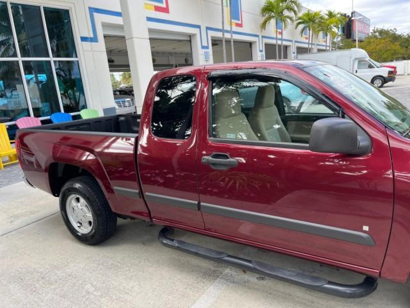 2007 Deep Ruby Metallic /Very Dark Pewter Chevrolet Colorado 1 LT 4 DR LOW MILES 19,968 (1GCCS19E178) with an 3.7L DOHC 5-Cyl MFI Engine engine, Automatic transmission, located at 4701 North Dixie Hwy, Pompano Beach, FL, 33064, (954) 422-2889, 26.240938, -80.123474 - 2007 CHEVROLET COLORADO LT ROAD READY 3,7L I5 VIN: 1GCCS19E178250306 NO ACCIDENTS 4 DOOR EXTENDED CAB PICKUP NO RECALLS 23 MPG 3.7L I5 F BEAUTIFUL 1 OWNER 6.1FT BED GASOLINE CLEAN SUPER LOW MILES 19,968 REAR WHEEL DRIVE NEVER BEEN USED FOR WORK 11 SERVICE RECORDS 6.1' Bed Length Anti-Theft System Cr - Photo#84