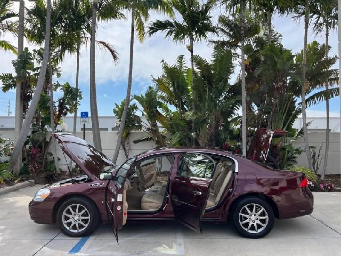 2006 Dark Garnet Metallic /Cashmere Buick Lucerne CXL LOW MILES 22,981 (1G4HD57206U) with an 3.8L 3800 V6 SFI Engine engine, Automatic transmission, located at 4701 North Dixie Hwy, Pompano Beach, FL, 33064, (954) 422-2889, 26.240938, -80.123474 - 2006 BUICK LUCERNE CXL V6 ROAD READY 3.8L V6 VIN: 1G4HD57206U163160 NO RECALLS 28 MPG SEDAN 4 DR BACK UP SENSORS POWER LEATHER SEATS 3.8L V6 F HEATED AND COOLED SEATS POWER MIRRORS GASOLINE BLUETOOTH DUAL ZONE AC 11 SERVICE RECORDS FRONT WHEEL DRIVE SUPER LOW MILES 22,981 FLORIDA OWNER Adaptive Head - Photo#8