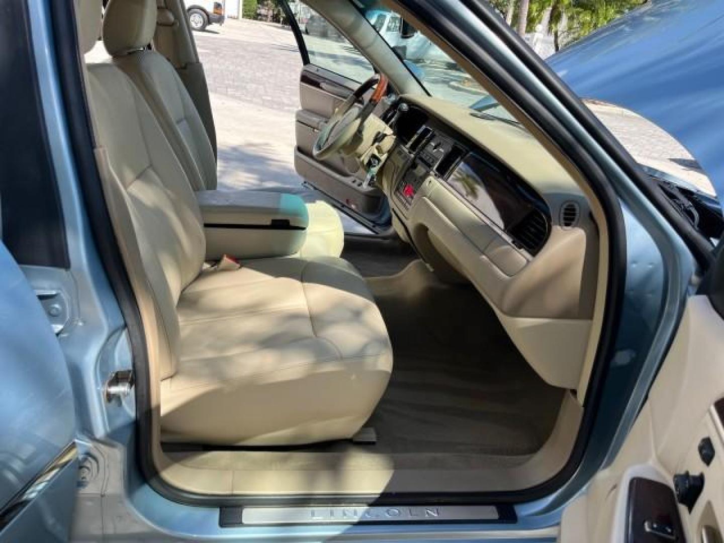 2008 Light Ice Blue Metallic /Light Camel Lincoln Town Car Limited LOW MILES 27,024 (2LNHM82V68X) with an 4.6L SOHC FFV V8 Engine engine, Automatic transmission, located at 4701 North Dixie Hwy, Pompano Beach, FL, 33064, (954) 422-2889, 26.240938, -80.123474 - 2008 LINCOLN TOWN CAR SIGNATURE LIMITED NEW $ 45,985 ROAD READY VIN: 2LNHM82V68X642584 NO ACCIDENTS NO RECALLS SEDAN 4 DR $5000 PKG PALM BEACH EDITION 8 SERVICE RECORDS 4.6L V8 F SOHC PARKING SENSORS POWER LEATHER SEATS FLEX FUEL DUAL ZONE AC POWER MIRRORS 4.6L V8 REAR WHEEL DRIVE SIGNATURE LIMITED - Photo#12