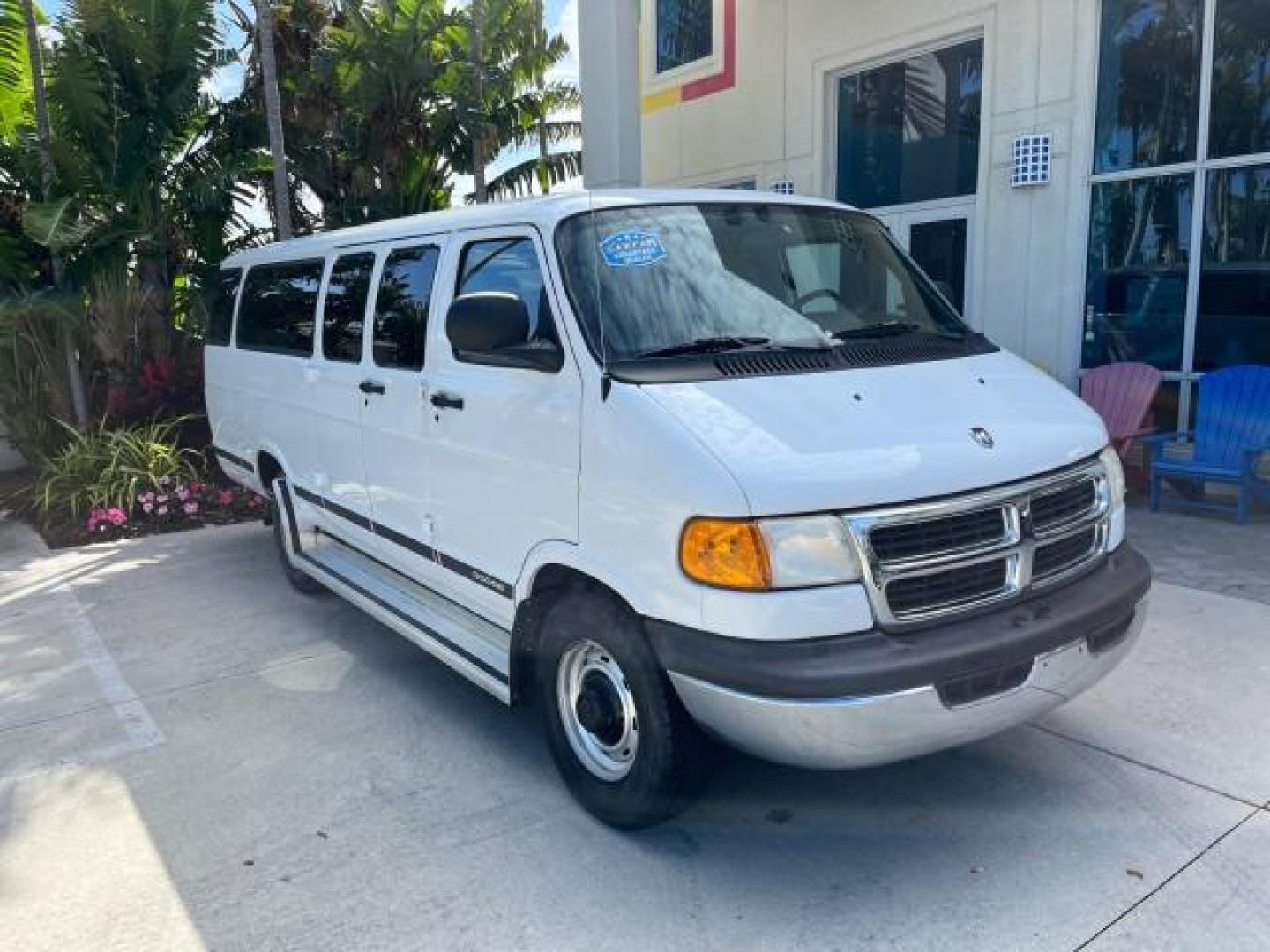 2001 Bright White /Dark Slate Gray Dodge Ram Wagon 3500 15 PASS LOW MILES 70,056 (2B5WB35Z81K) with an 5.9L SMPI V8 Magnum Engine engine, Automatic transmission, located at 4701 North Dixie Hwy, Pompano Beach, FL, 33064, (954) 422-2889, 26.240938, -80.123474 - 2001 DODGE RAM VAN 3500 MAXI EXT ROAD READY 5,9L V8 VIN: 2B5WB35Z81K531405 LOW MILES 70,056 VAN 15 PASSANGER 5.9L V8 F OHV 16V 4 ROW SEATS GASOLINE 5 SERVICE RECORDS REAR WHEEL DRIVE POWER MIRRORS Approach Lights Front Bucket Seats RWD THIS IS ONE OF THE NICEST DODGE RAMS WE HAVE EVER LISTED RETIREE - Photo#1