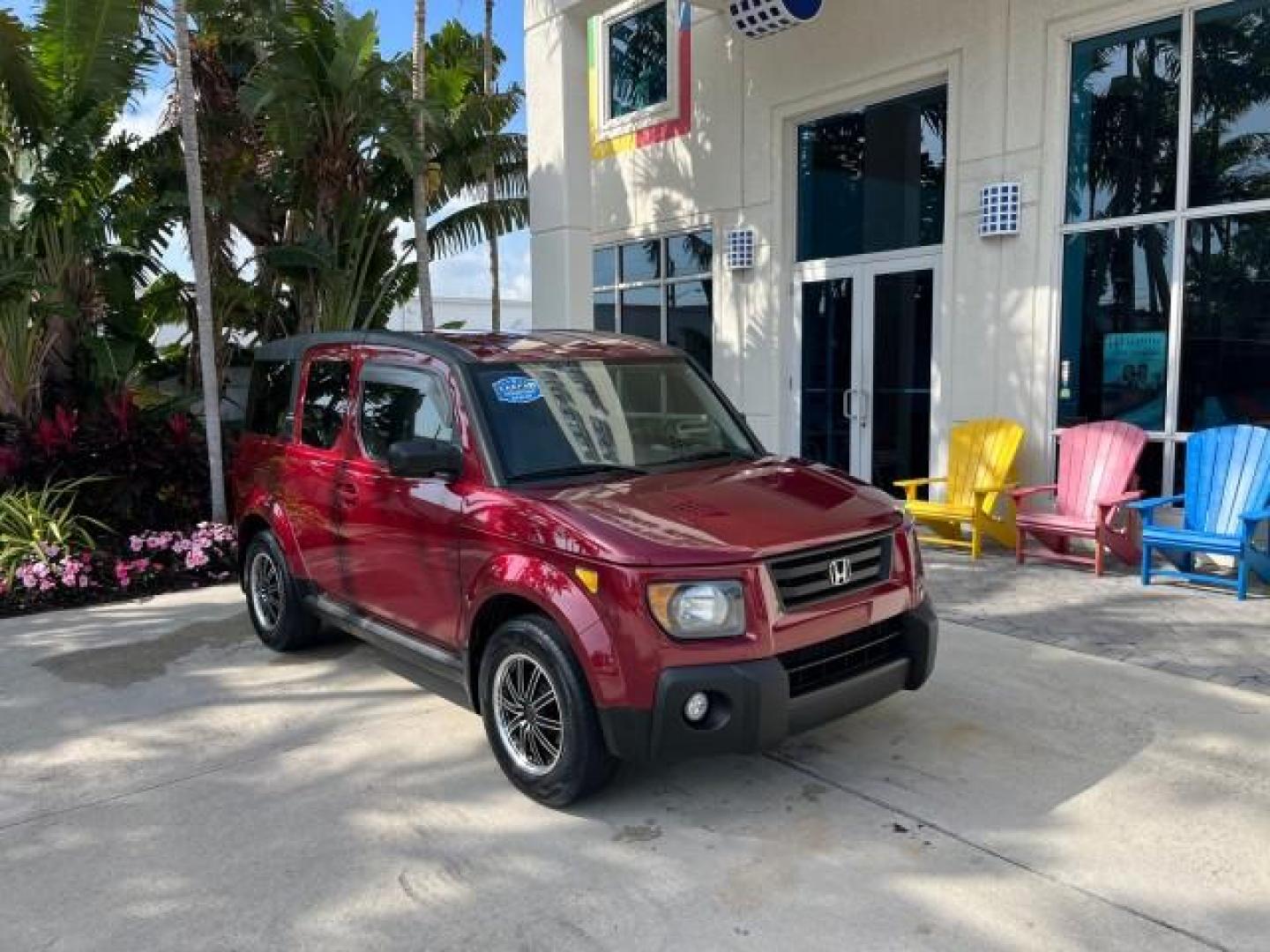 2008 Tango Red Pearl /Gray/Black Honda Element 1 FL EX LOW MILES 60,793 (5J6YH18778L) with an 2.4L DOHC MPFI 16-Valve i-VTEC I4 Engine engine, Automatic transmission, located at 4701 North Dixie Hwy, Pompano Beach, FL, 33064, (954) 422-2889, 26.240938, -80.123474 - 2008 HONDA ELEMENT EX ROAD READY 2.4L I4 VIN: 5J6YH18778L014095 NO ACCIDENTS 4 DOOR WAGON/SPORT UTILITY LOW MILES 60,793 2.4L I4 F DOHC 16V 23 SERVICE RECORDS GASOLINE POWER MIRRORS FRONT WHEEL DRIVE 1 OWNER FLORIDA Anti-Theft System Braking Assist Chrome Exhaust Tip Cruise Control Curtain Airbags E - Photo#1