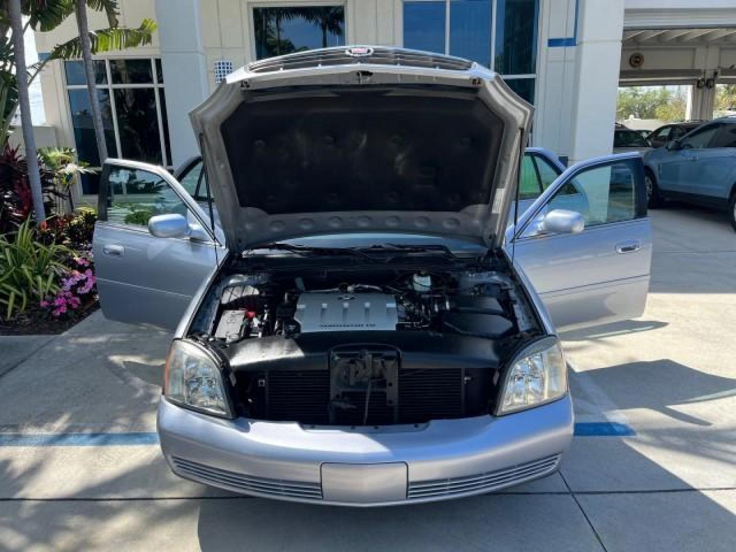 2004 Blue Ice /Shale Cadillac DeVille 1 FL DHS LOW MILES 51,789 (1G6KE57YX4U) with an 4.6L DOHC V8 Northstar Engine engine, Automatic transmission, located at 4701 North Dixie Hwy, Pompano Beach, FL, 33064, (954) 422-2889, 26.240938, -80.123474 - OUR WEBPAGE FLORIDACARS1.COM HAS OVER 100 PHOTOS AND FREE CARFAX LINK 2004 CADILLAC DEVILLE DHS NEW $51,035 ROAD READY VIN: 1G6KE57YX4U207337 NO ACCIDENTS NO RECALLS SEDAN 4 DR 1 OWNER FLORIDA 4.6L V8 4.6L V8 F DOHC LOW MILES 51,789 26 MPG GASOLINE DUAL ZONE AC BACK UP SENSORS 26 SERVICE RECORDS FRO - Photo#16