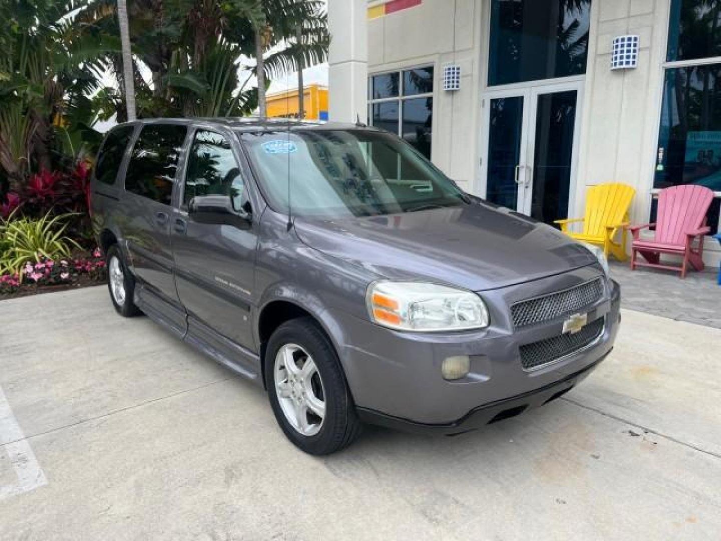 2007 Silverstone Metallic /Medium Gray Chevrolet Uplander BRAUN ENTERVAN LOWERED FLOOR 54.133 (1GBDV13177D) with an 3.9L V6 SFI Engine engine, Automatic transmission, located at 4701 North Dixie Hwy, Pompano Beach, FL, 33064, (954) 422-2889, 26.240938, -80.123474 - 2007 CHEVROLET UPLANDER BRAUN ENTERVAN ROAD READY 3,9L V6 VIN: 1GBDV13177D107535 NO ACCIDENTS CARGO VAN NO RECALLS 3.9L V6 F 41 SERVICE RECORDS GASOLINE POWER SLIDING DOORS LOW MILES 54,133 FRONT WHEEL DRIVE POWER WHEELCHAIR RAMP $ 35,000 DOLLAR CONVERSION Anti-Theft System Cruise Control Electronic - Photo#1