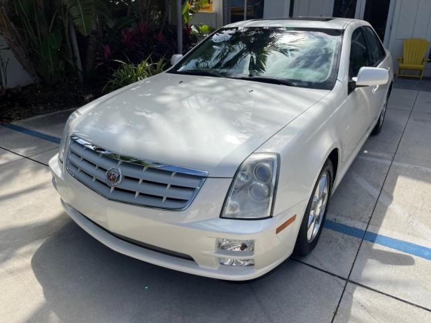 2007 White Diamond Tricoat /Ebony Cadillac STS 1 FL LOW MILES 46,613 (1G6DW677770) with an 3.6L VVT V6 SFI Engine engine, Automatic transmission, located at 4701 North Dixie Hwy, Pompano Beach, FL, 33064, (954) 422-2889, 26.240938, -80.123474 - 2007 CADILLAC STS V6 POWER SUNROOF ROAD READY 3.6L V6 VIN: 1G6DW677770156166 36 SERVICE RECORDS NO RECALLS 27 MPG SEDAN 4 DR POWER LEATHER SEATS 1 OWNER FLORIDA 3.6L V6 F DUAL ZONE AC LOW MILES 46,613 GASOLINE BLUETOOTH PUSH START PARKING SENSORS Alloy Wheels Anti-Theft System Approach Lights Auto-d - Photo#77