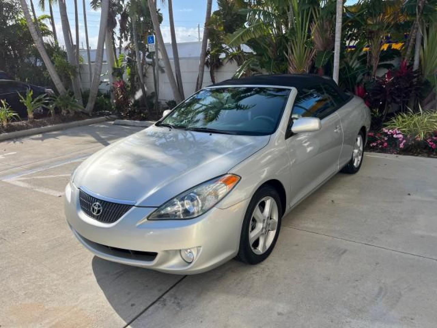 2005 Lunar Mist Metallic /Dark Charcoal Toyota Camry Solara SLE LOW MILES 34,834 (4T1FA38P15U) with an 3.3L DOHC SEFI VVT-i 24-Valve V6 Engine engine, Automatic transmission, located at 4701 North Dixie Hwy, Pompano Beach, FL, 33064, (954) 422-2889, 26.240938, -80.123474 - 2005 TOYOTA CAMRY SOLARA SLE V6 ROAD READY 3.3L V6 VIN: 4T1FA38P15U049746 LOW MILES 34,834 CONVERTIBLE FLORIDA OWNER 29 MPG 3.3L V6 F DOHC 24V SLE POWER CONVERTIBLE TOP GASOLINE NO RECALLS POWER LEATHER SEATS FRONT WHEEL DRIVE NO ACCIDENTS 14 SERVICE RECORDS Alloy Wheels Anti-Theft System Auto-dimmi - Photo#3