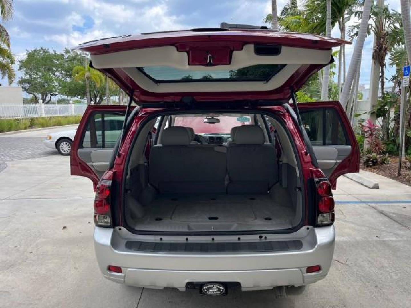 2008 Red Jewel Tintcoat /Light gray/dark gray Chevrolet TrailBlazer LT w/2LT LOW MILES 29,387 (1GNDS13S982) with an 4.2L Vortec 1000 I6 SFI Engine engine, Automatic transmission, located at 4701 North Dixie Hwy, Pompano Beach, FL, 33064, (954) 422-2889, 26.240938, -80.123474 - 2008 CHEVROLET TRAILBLAZER LS FLEET2 ROAD READY 4.2L I6 VIN: 1GNDS13S982251928 NO ACCIDENTS 4 DOOR WAGON/SPORT UTILITY SUNROOF NO RECALLS 4.2L I6 F VERY CLEAN FLORIDA OWNER GASOLINE DUAL ZONE AC LOW MILES 29,387 REAR WHEEL DRIVE 12 SERVICE RECORDS POWER LEATHER SEATS 4X2 Anti-Theft System Black Roof - Photo#15