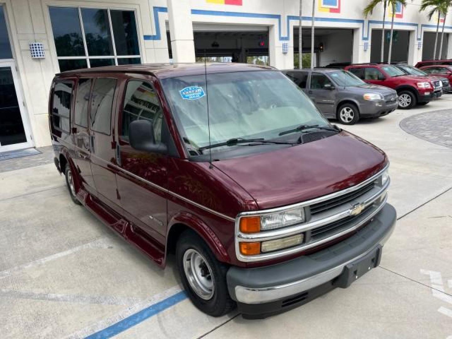 2002 Dark Carmine Red Metallic /Neutral Chevrolet Express Van CONVERSION LOW MILES 94,100 (1GBFG15W621) with an 4.3L Vortec 4300 SFI V6 Gas Engine engine, Automatic transmission, located at 4701 North Dixie Hwy, Pompano Beach, FL, 33064, (954) 422-2889, 26.240938, -80.123474 - 2002 CHEVROLET EXPRESS G1500 ROAD READY 4.3L V6 VIN: 1GBFG15W621192339 NO ACCIDENTS VAN NO RECALLS 4.3L V6 F OHV 12V FLORIDA OWNER GASOLINE LOW MILES 94,100 REAR WHEEL DRIVE THIS IS ONE OF THE NICEST CHEVROLET EXPRESS WE HAVE EVER LISTED RETIRE FLORIDA TITLE THIS IS THE LOWEST MILE FOR THE YEAR WITH - Photo#84