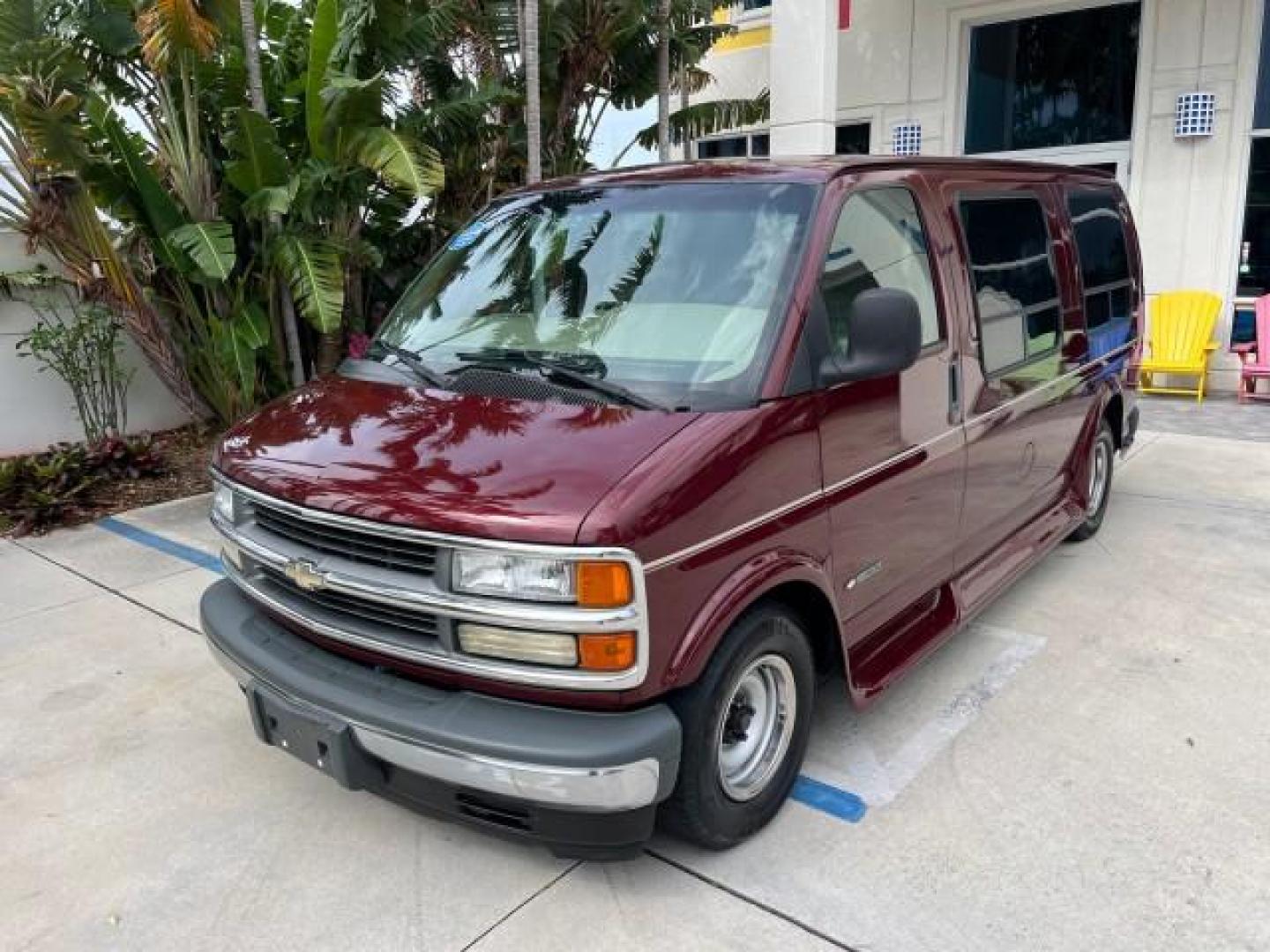 2002 Dark Carmine Red Metallic /Neutral Chevrolet Express Van CONVERSION LOW MILES 94,100 (1GBFG15W621) with an 4.3L Vortec 4300 SFI V6 Gas Engine engine, Automatic transmission, located at 4701 North Dixie Hwy, Pompano Beach, FL, 33064, (954) 422-2889, 26.240938, -80.123474 - 2002 CHEVROLET EXPRESS G1500 ROAD READY 4.3L V6 VIN: 1GBFG15W621192339 NO ACCIDENTS VAN NO RECALLS 4.3L V6 F OHV 12V FLORIDA OWNER GASOLINE LOW MILES 94,100 REAR WHEEL DRIVE THIS IS ONE OF THE NICEST CHEVROLET EXPRESS WE HAVE EVER LISTED RETIRE FLORIDA TITLE THIS IS THE LOWEST MILE FOR THE YEAR WITH - Photo#85