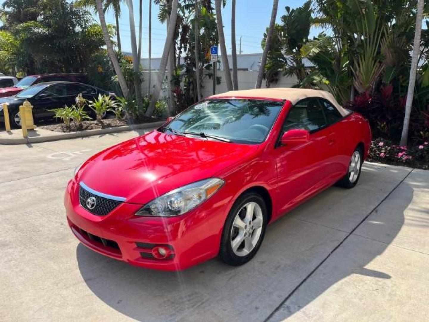 2008 Super Red V /Dark Stone Toyota Camry Solara SLE LOW MILES 26,544 (4T1FA38P88U) with an 3.3L DOHC SMPI VVT-i 24-Valve V6 Engine engine, Automatic transmission, located at 4701 North Dixie Hwy, Pompano Beach, FL, 33064, (954) 422-2889, 26.240938, -80.123474 - 2008 TOYOTA CAMRY SOLARA SE V6 ROAD READY 3.3L V6 VIN: 4T1FA38P88U143644 29 MPG SLE CONVERTIBLE NO RECALLS 1 OWNER 3.3L V6 F DOHC 24V 14 SERVICE RECORDS LOW MILES 26,544 GASOLINE POWER MIRRORS POWER CONVERTIBLE TOP FRONT WHEEL DRIVE NAVIGATION POWER LEATHER SEATS Adjustable Lumbar Support Anti-Theft - Photo#3