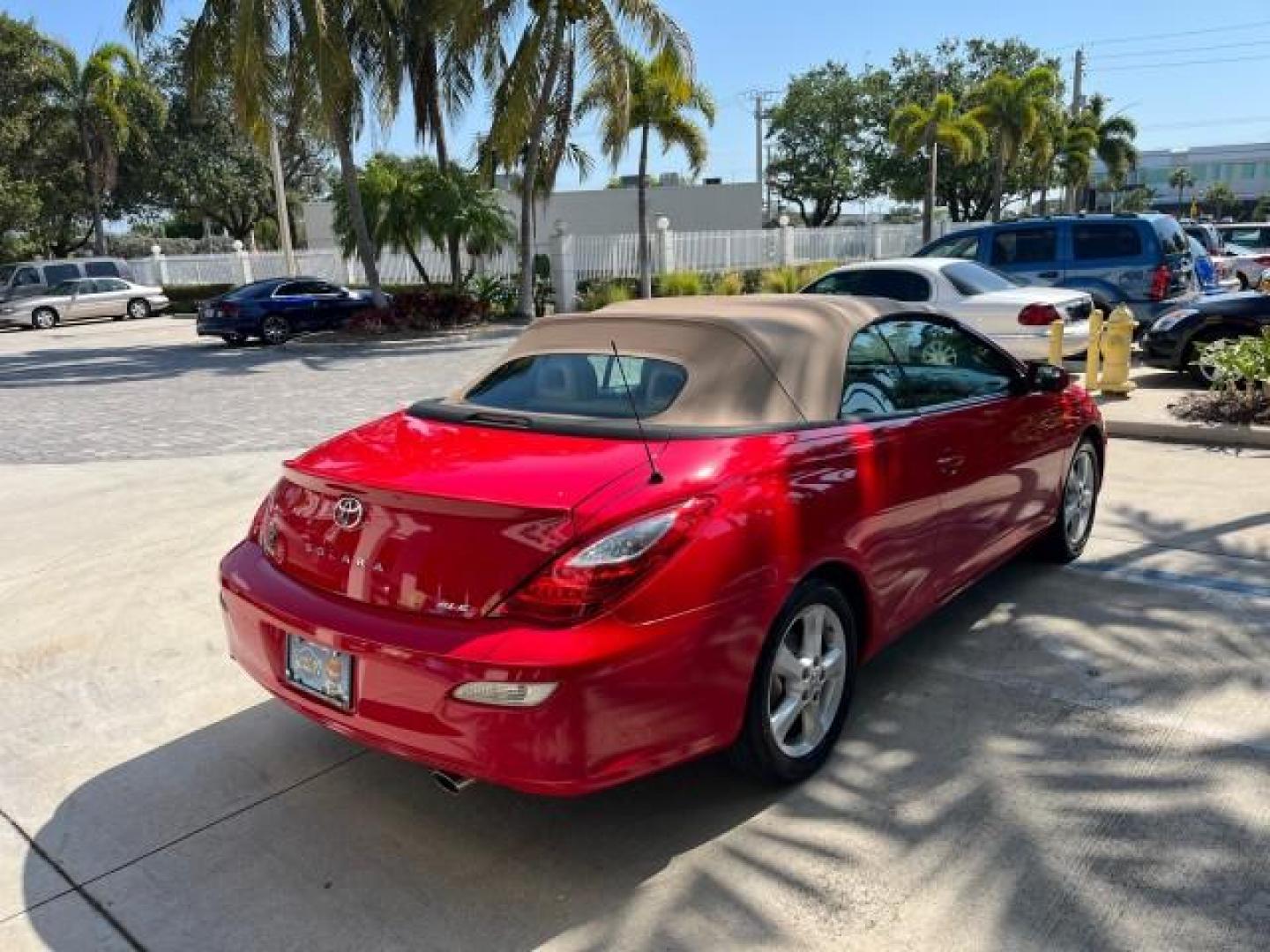 2008 Super Red V /Dark Stone Toyota Camry Solara SLE LOW MILES 26,544 (4T1FA38P88U) with an 3.3L DOHC SMPI VVT-i 24-Valve V6 Engine engine, Automatic transmission, located at 4701 North Dixie Hwy, Pompano Beach, FL, 33064, (954) 422-2889, 26.240938, -80.123474 - 2008 TOYOTA CAMRY SOLARA SE V6 ROAD READY 3.3L V6 VIN: 4T1FA38P88U143644 29 MPG SLE CONVERTIBLE NO RECALLS 1 OWNER 3.3L V6 F DOHC 24V 14 SERVICE RECORDS LOW MILES 26,544 GASOLINE POWER MIRRORS POWER CONVERTIBLE TOP FRONT WHEEL DRIVE NAVIGATION POWER LEATHER SEATS Adjustable Lumbar Support Anti-Theft - Photo#7