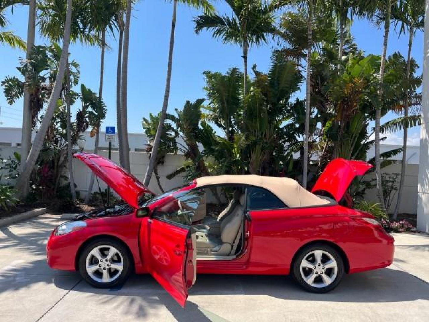 2008 Super Red V /Dark Stone Toyota Camry Solara SLE LOW MILES 26,544 (4T1FA38P88U) with an 3.3L DOHC SMPI VVT-i 24-Valve V6 Engine engine, Automatic transmission, located at 4701 North Dixie Hwy, Pompano Beach, FL, 33064, (954) 422-2889, 26.240938, -80.123474 - 2008 TOYOTA CAMRY SOLARA SE V6 ROAD READY 3.3L V6 VIN: 4T1FA38P88U143644 29 MPG SLE CONVERTIBLE NO RECALLS 1 OWNER 3.3L V6 F DOHC 24V 14 SERVICE RECORDS LOW MILES 26,544 GASOLINE POWER MIRRORS POWER CONVERTIBLE TOP FRONT WHEEL DRIVE NAVIGATION POWER LEATHER SEATS Adjustable Lumbar Support Anti-Theft - Photo#8