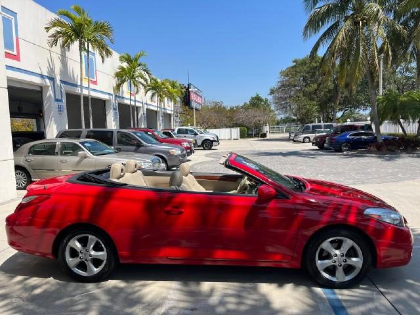 2008 Super Red V /Dark Stone Toyota Camry Solara SLE LOW MILES 26,544 (4T1FA38P88U) with an 3.3L DOHC SMPI VVT-i 24-Valve V6 Engine engine, Automatic transmission, located at 4701 North Dixie Hwy, Pompano Beach, FL, 33064, (954) 422-2889, 26.240938, -80.123474 - 2008 TOYOTA CAMRY SOLARA SE V6 ROAD READY 3.3L V6 VIN: 4T1FA38P88U143644 29 MPG SLE CONVERTIBLE NO RECALLS 1 OWNER 3.3L V6 F DOHC 24V 14 SERVICE RECORDS LOW MILES 26,544 GASOLINE POWER MIRRORS POWER CONVERTIBLE TOP FRONT WHEEL DRIVE NAVIGATION POWER LEATHER SEATS Adjustable Lumbar Support Anti-Theft - Photo#94