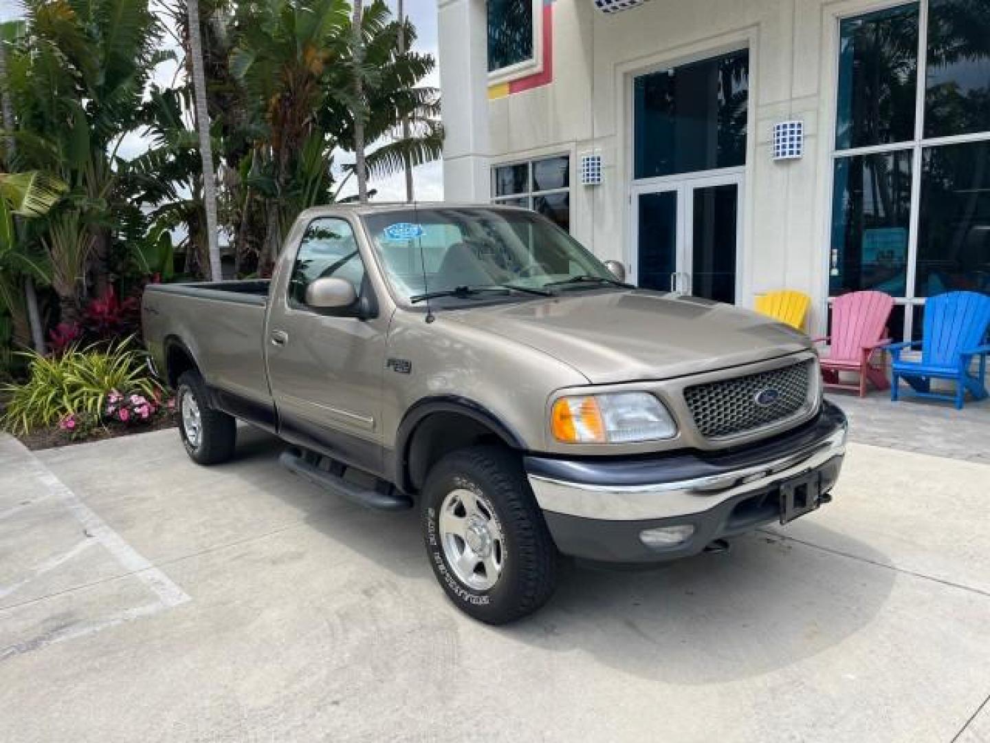 2001 Arizona Beige Metallic /Medium Parchment Ford F-150 4X4 XLT LOW MILES 28,132 (1FTZF18271K) with an 4.2L SEFI V6 Engine engine, Automatic transmission, located at 4701 North Dixie Hwy, Pompano Beach, FL, 33064, (954) 422-2889, 26.240938, -80.123474 - 2001 FORD F-150 XL ROAD READY WORK READY VIN: 1FTZF18271KB45186 NO ACCIDENTS 4.2L V6 PICKUP 4X4 ON DEMAND 4.2L V6 F SOHC SUPER LOW MILES 28,132 GASOLINE 9 SERVICE RECORDS REAR WHEEL DRIVE W/ 4X4 8.1 FT BED 4X4 4WD Anti-Theft System Approach Lights On Demand 4WD THIS IS ONE OF THE NICEST FORD WE HAVE - Photo#1