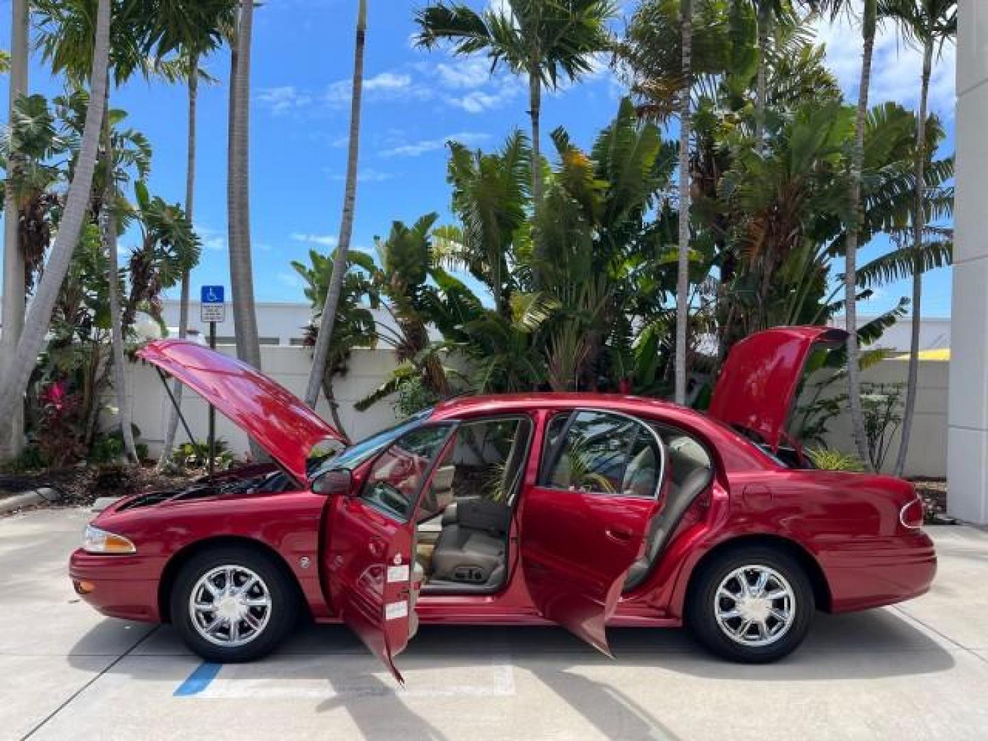 2003 Cabernet Red Metallic /Taupe Buick LeSabre Limited LOW MILES 30,061 (1G4HR54KX3U) with an 3.8L 3800 V6 SFI Engine engine, Automatic transmission, located at 4701 North Dixie Hwy, Pompano Beach, FL, 33064, (954) 422-2889, 26.240938, -80.123474 - 2003 BUICK LESABRE LIMITED NEW $33,995 ROAD READY VIN: 1G4HR54KX3U226444 NO ACCIDENTS NO RECALLS SEDAN 4 DR LIMITED 3.8L V6 29 MPG 3.8L V6 F 12V DUAL AC HUD LEATHER SEATS GASOLINE HEATED SEATS/MIRRORS FLORIDA OWNER FRONT WHEEL DRIVE 9 SERVIDCE RECORDS LOW MILES 30,061 Air Suspension Alloy Wheels Ant - Photo#8