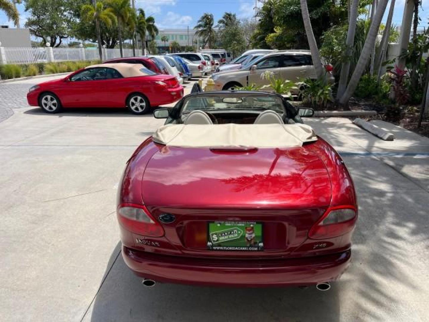 1999 Carnival Red /Oatmeal Jaguar XK8 LOW MILES 25,299 (SAJGX204XXC) with an 4.0L DOHC SPFI 32-Valve V8 Aluminum Alloy Engine engine, Automatic transmission, located at 4701 North Dixie Hwy, Pompano Beach, FL, 33064, (954) 422-2889, 26.240938, -80.123474 - 1999 JAGUAR XK-SERIES XK8 NEW $73,550 ROAD READY VIN: SAJGX204XXC033817 NO ACCIDENTS NO RECALLS CONVERTIBLE FLORIDA OWNER 4.OL V8 4.0L V8 F DOHC 24V LOW MILES 25,299 GASOLINE POWER CONVERTIBLE TOP REAR WHEEL DRIVE 14 SERVICE RECORDS POWER LEATHER SEATS Alloy Wheels Memory Seat(s) Leather Seats Soft - Photo#80