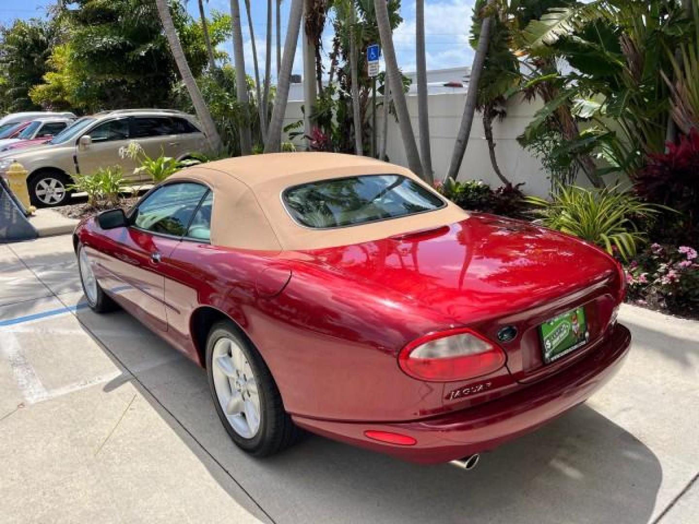 1999 Carnival Red /Oatmeal Jaguar XK8 LOW MILES 25,299 (SAJGX204XXC) with an 4.0L DOHC SPFI 32-Valve V8 Aluminum Alloy Engine engine, Automatic transmission, located at 4701 North Dixie Hwy, Pompano Beach, FL, 33064, (954) 422-2889, 26.240938, -80.123474 - 1999 JAGUAR XK-SERIES XK8 NEW $73,550 ROAD READY VIN: SAJGX204XXC033817 NO ACCIDENTS NO RECALLS CONVERTIBLE FLORIDA OWNER 4.OL V8 4.0L V8 F DOHC 24V LOW MILES 25,299 GASOLINE POWER CONVERTIBLE TOP REAR WHEEL DRIVE 14 SERVICE RECORDS POWER LEATHER SEATS Alloy Wheels Memory Seat(s) Leather Seats Soft - Photo#92