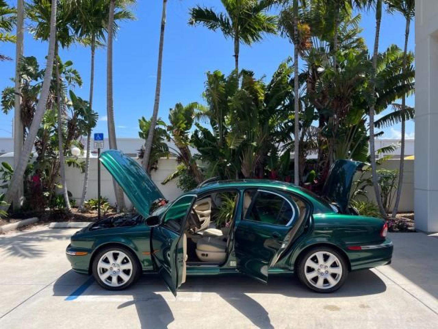 2006 Jaguar Racing Green /Ivory Jaguar X-TYPE AWD LOW MILES 61,609 (SAJWA51A56W) with an 3.0L DOHC SMPI 24-Valve V6 Engine engine, Automatic transmission, located at 4701 North Dixie Hwy, Pompano Beach, FL, 33064, (954) 422-2889, 26.240938, -80.123474 - OUR WEBPAGE FLORIDACARS1.COM HAS OVER 100 PHOTOS AND FREE CARFAX LINK 2006 JAGUAR X-TYPE 3.0L NEW $40,855 ROAD READY VIN: SAJWA51A56WE96399 NO ACCIDENTS NO RECALLS SEDAN 4 DR FLORIDA OWNER 3.0L V6 3.0L V6 F DOHC PARK SENSORS POWER LEATHER SEATS GASOLINE 7 SERVICE RECORDS POWER SUNROOF/MIRRORS ALL WH - Photo#8