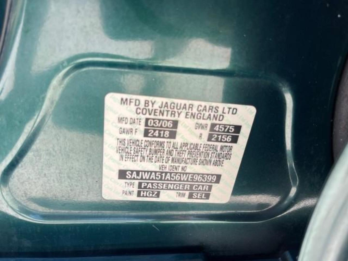 2006 Jaguar Racing Green /Ivory Jaguar X-TYPE AWD LOW MILES 61,609 (SAJWA51A56W) with an 3.0L DOHC SMPI 24-Valve V6 Engine engine, Automatic transmission, located at 4701 North Dixie Hwy, Pompano Beach, FL, 33064, (954) 422-2889, 26.240938, -80.123474 - OUR WEBPAGE FLORIDACARS1.COM HAS OVER 100 PHOTOS AND FREE CARFAX LINK 2006 JAGUAR X-TYPE 3.0L NEW $40,855 ROAD READY VIN: SAJWA51A56WE96399 NO ACCIDENTS NO RECALLS SEDAN 4 DR FLORIDA OWNER 3.0L V6 3.0L V6 F DOHC PARK SENSORS POWER LEATHER SEATS GASOLINE 7 SERVICE RECORDS POWER SUNROOF/MIRRORS ALL WH - Photo#96