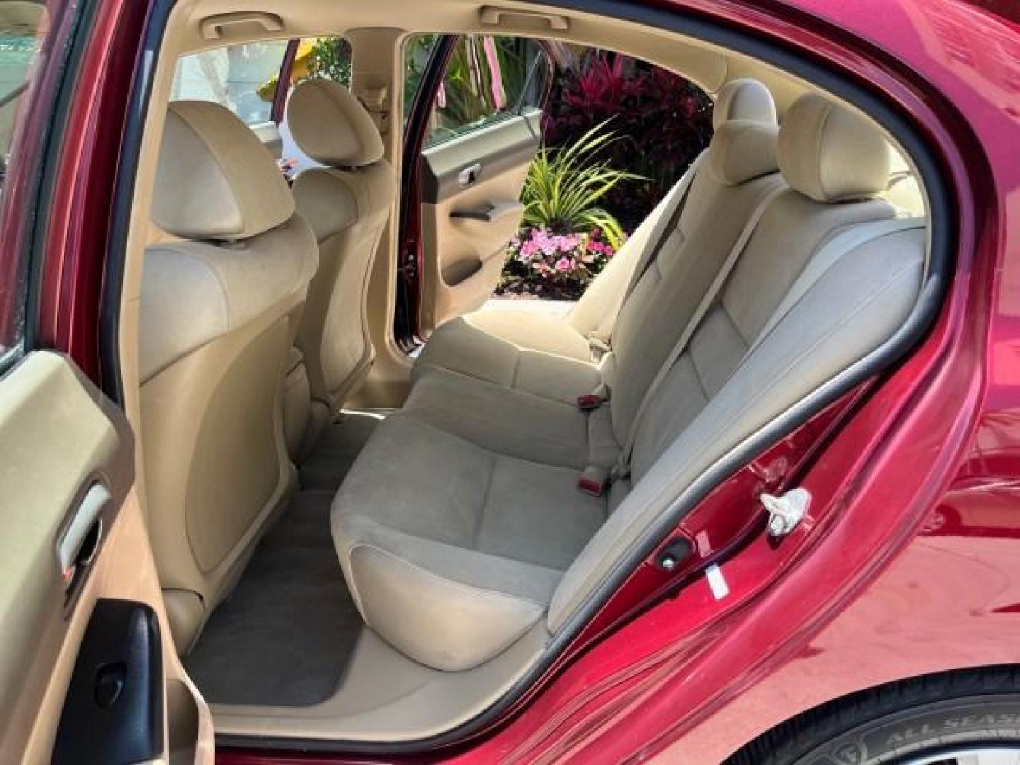 2008 Tango Red Pearl /Ivory Honda Civic Sdn LX LOW MILES 43,458 (1HGFA165X8L) with an 1.8L SOHC MPFI 16-Valve i-VTEC I4 Engine engine, Automatic transmission, located at 4701 North Dixie Hwy, Pompano Beach, FL, 33064, (954) 422-2889, 26.240938, -80.123474 - OUR WEBPAGE FLORIDACARS1.COM HAS OVER 100 PHOTOS AND FREE CARFAX LINK 2008 HONDA CIVIC LX ROAD READY 1.8L I4 VIN: 1HGFA165X8L021109 NO RECALLS 40 MPG SEDAN 4 DR LOW MILES 43,458 1.8L I4 F SOHC 16V 12 SERVICE RECORDS GASOLINE FLORIDA OWNER FRONT WHEEL DRIVE POWER MIRRORS Anti-Theft System Cruise Cont - Photo#14