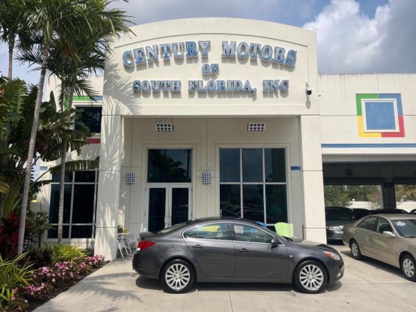 2011 Granite Gray Metallic /Ebony Buick Regal CXL RL1 LOW MILES 46,789 (W04GN5EC2B1) with an 2.4L Ecotec DOHC 4-Cyl SIDI Spark Ignition DI Engine engine, Automatic transmission, located at 4701 North Dixie Hwy, Pompano Beach, FL, 33064, (954) 422-2889, 26.240938, -80.123474 - OUR WEBPAGE FLORIDACARS1.COM HAS OVER 100 PHOTOS AND FREE CARFAX LINK 2011 BUICK REGAL CXL ROAD READY 2.4L I4 VIN: W04GN5EC2B1107946 NO ACCIDENTS NO RECALLS SEDAN 4 DR FLORIDA OWNER 30 MPG 2.4L I4 F DOHC 16V BLUETOOTH GASOLINE POWER LEATHER SEATS FRONT WHEEL DRIVE LOW MILES 46,789 23 SERVICE RECORDS - Photo#0