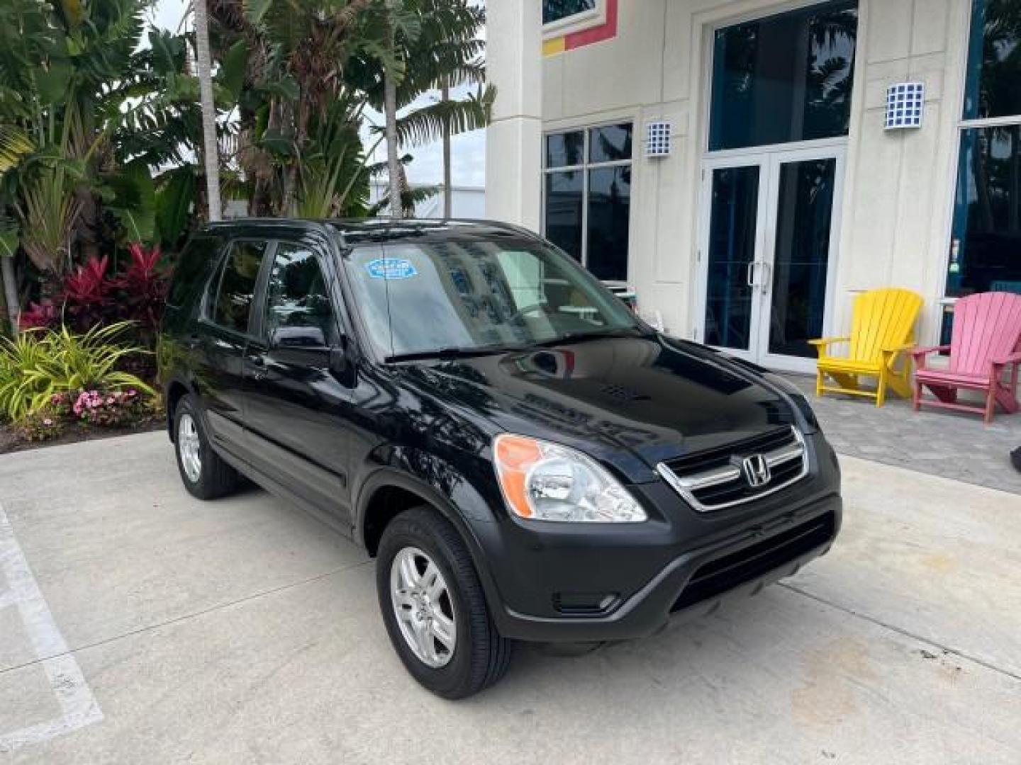 2003 Nighthawk Black Pearl /Black Honda CR-V 4X4 EX LOW MILES 73,207 (SHSRD78893U) with an 2.4L DOHC i-VTEC 16-Valve I4 Engine engine, Automatic transmission, located at 4701 North Dixie Hwy, Pompano Beach, FL, 33064, (954) 422-2889, 26.240938, -80.123474 - 2003 HONDA CR-V EX ROAD READY 2.4L I4 VIN: SHSRD78893U117766 NO ACCIDENTS 4 DOOR WAGON/SPORT UTILITY NO RECALLS 2.4L I4 F DOHC FLORIDA OWNER GASOLINE POWER SUNROOF LOW MILES 73,207 ALL WHEEL DRIVE ALL WHEEL DRIVE 17 SERVICE RECORDS AWD Alloy Wheels Approach Lights Cruise Control Front Bucket Seats M - Photo#1