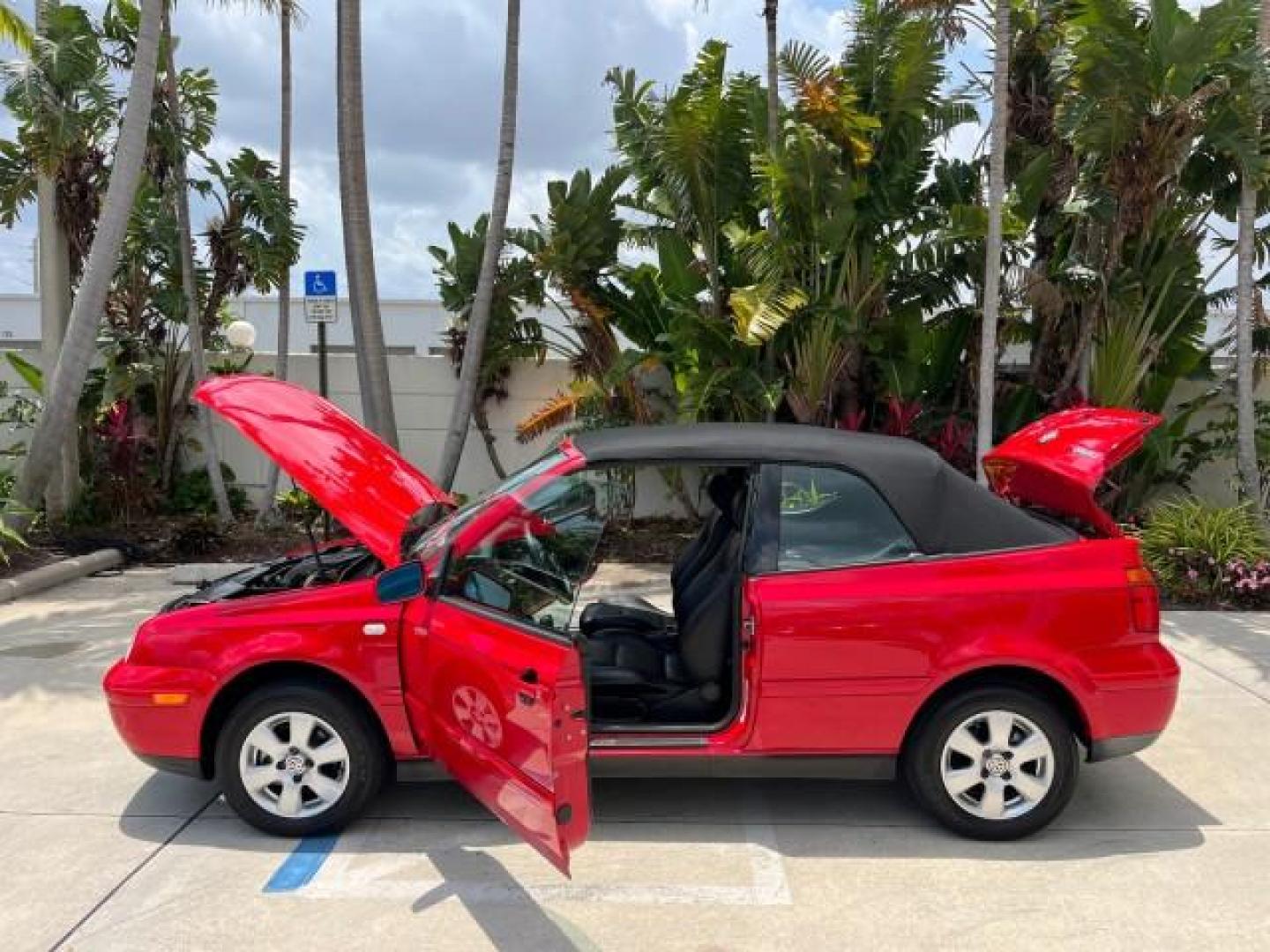 2001 Tornado Red /Black Volkswagen Cabrio GLX LOW MILES 41,566 (3VWDC21V51M) with an 2.0L SOHC SMPI 4-Cyl Engine engine, Automatic transmission, located at 4701 North Dixie Hwy, Pompano Beach, FL, 33064, (954) 422-2889, 26.240938, -80.123474 - 2001 VOLKSWAGEN CABRIO GLX ROAD READY 2.0L I4 VIN: 3VWDC21V51M816910 NO ACCIDENTS 31 MPG CONVERTIBLE CLEAN NO RECALLS 2.0L I4 F CD CHANGER FLORIDA OWNER GASOLINE HEATED LEATHER SEATS POWER CONVERTIBLE TOP FRONT WHEEL DRIVE LOW MILES 41,566 20 SERVICE RECORDS Alloy Wheels Anti-Theft System Cruise Con - Photo#8