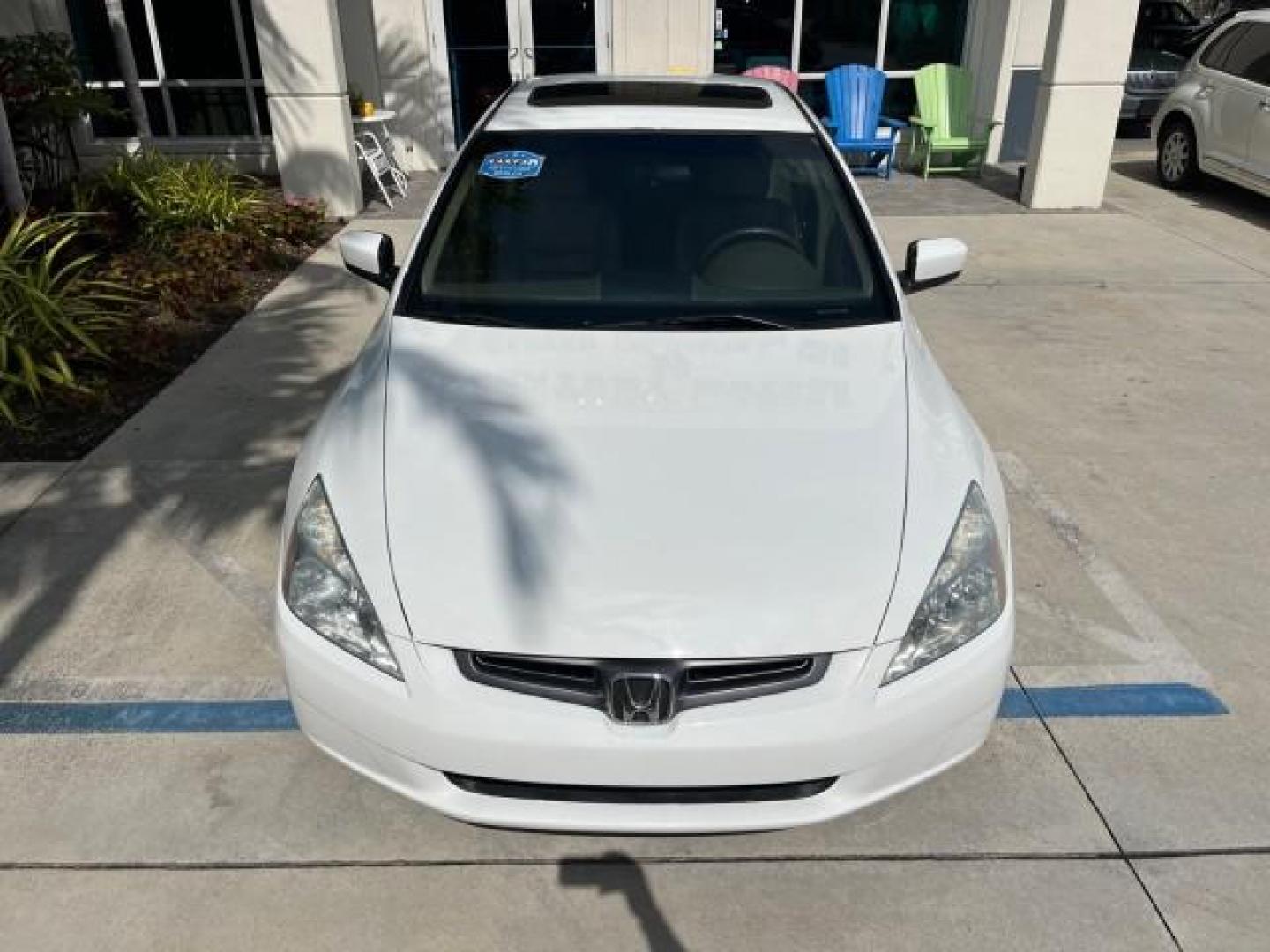 2004 Taffeta White /Ivory Honda Accord Sdn EX LOW MILES 70,858 (1HGCM66584A) with an 3.0L SOHC MPFI 24-Valve VTEC V6 Engine engine, Automatic transmission, located at 4701 North Dixie Hwy, Pompano Beach, FL, 33064, (954) 422-2889, 26.240938, -80.123474 - OUR WEBPAGE FLORIDACARS1.COM HAS OVER 100 PHOTOS AND FREE CARFAX LINK 2004 HONDA ACCORD EX V-6 ROAD READY 3.0L V6 VIN: 1HGCM66584A005374 NO RECALLS 30 MPG SEDAN 4 DR FLORIDA OWNER 3.0L V6 F SOHC 24V LOW MILES 70,858 GASOLINE LEATHER SEATS FRONT WHEEL DRIVE 22 SERVICE RECORDS SUNROOF DUAL AC Alloy Wh - Photo#76