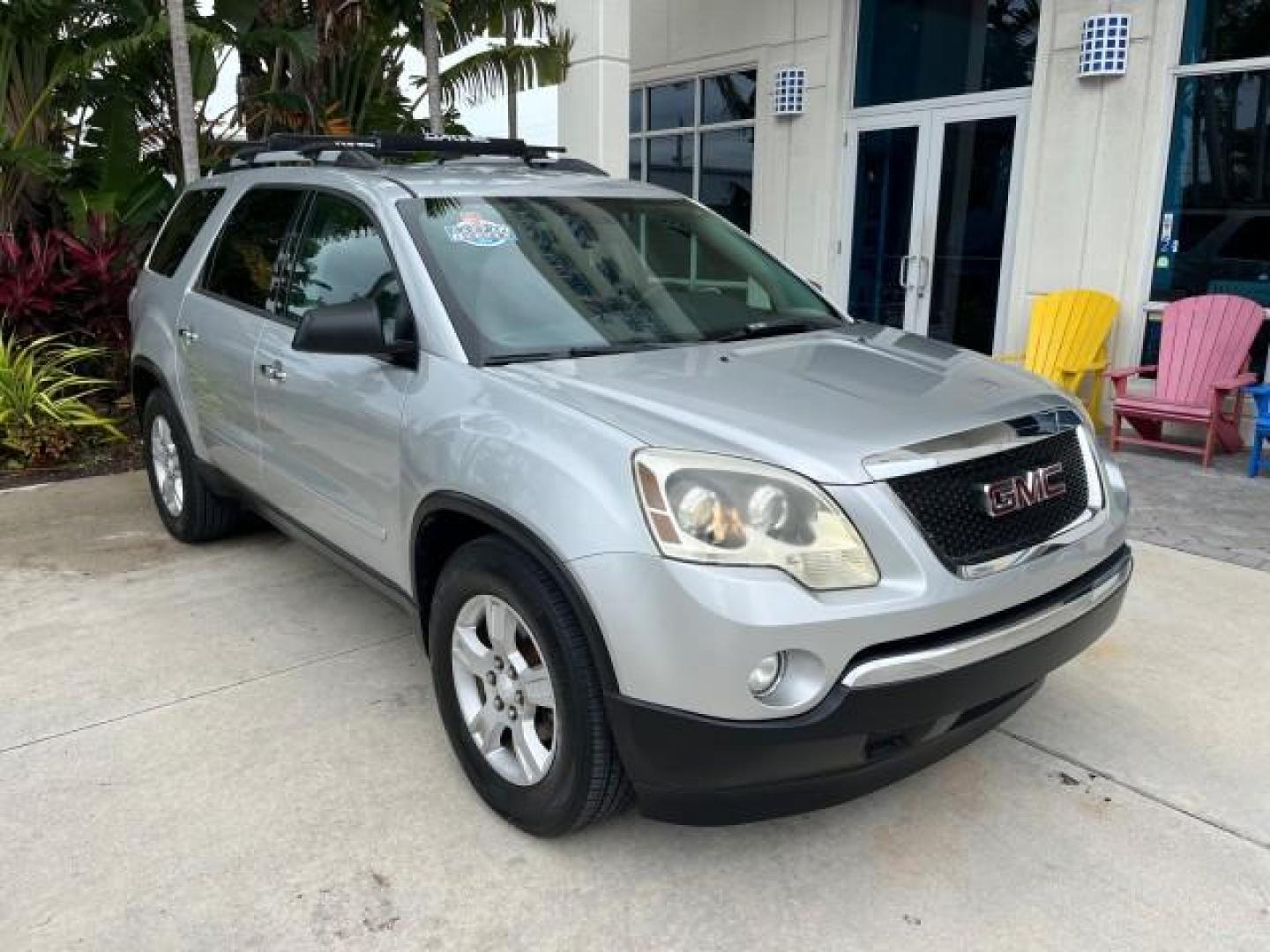 2010 Quicksilver Metallic /Ebony GMC Acadia 1 FL SLE LOW MILES 63,386 (1GKLRLED5AJ) with an 3.6L SIDI V6 Engine engine, Automatic transmission, located at 4701 North Dixie Hwy, Pompano Beach, FL, 33064, (954) 422-2889, 26.240938, -80.123474 - OUR WEBPAGE FLORIDACARS1.COM HAS OVER 100 PHOTOS AND FREE CARFAX LINK 2010 GMC ACADIA SLE ROAD READY 3.6L V6 VIN: 1GKLRLED5AJ190457 NO RECALLS 4 DOOR WAGON/SPORT UTILITY 1 OWNER FLORIDA 3.6L V6 F DOHC 24V 3 ROW SEATS GASOLINE POWER SEATS/MIRRORS LOW MILES 63,386 FRONT WHEEL DRIVE BACK UP CAMERA PARK - Photo#1