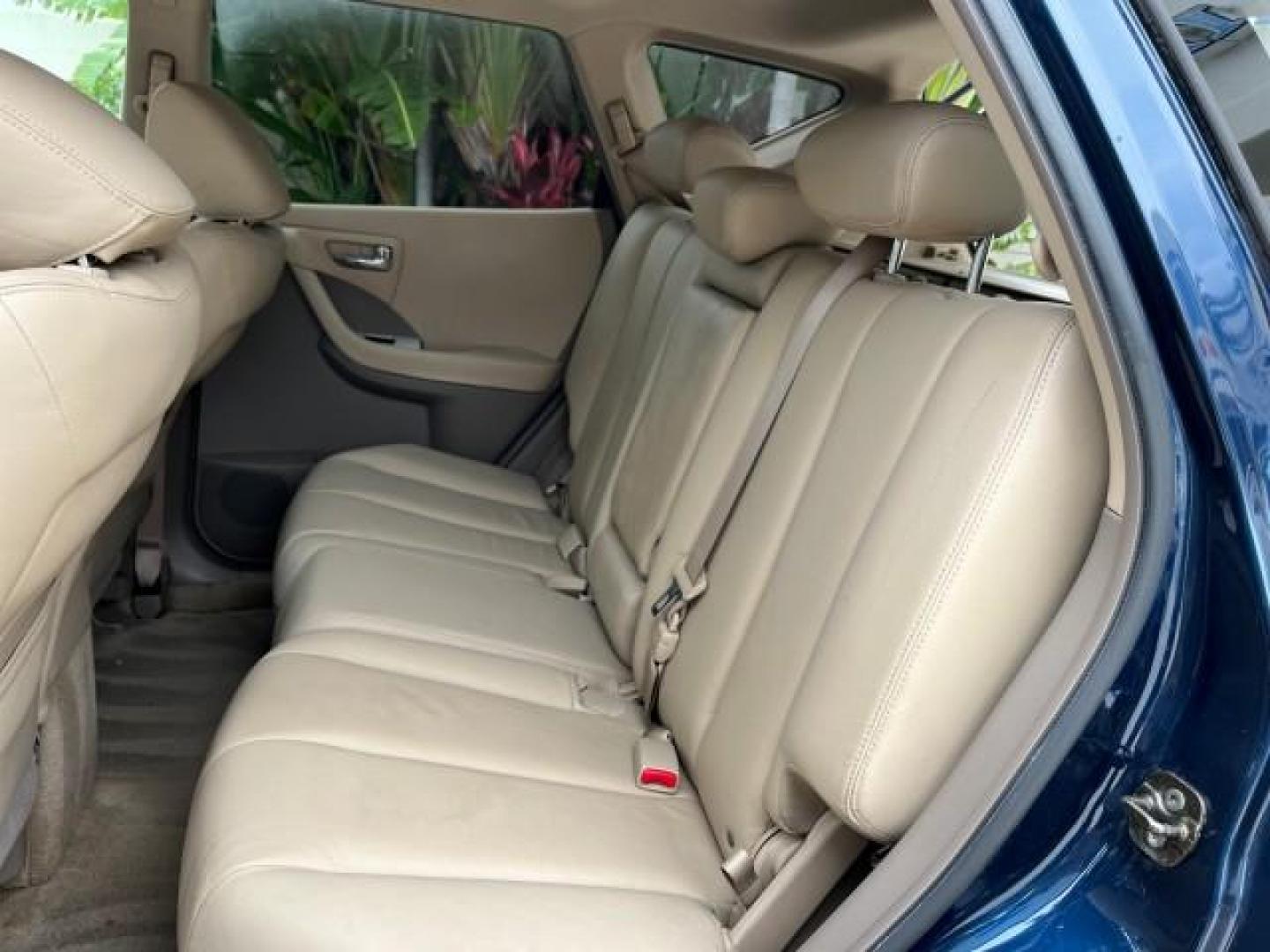 2006 Midnight Blue Pearl /Charcoal Nissan Murano 1 FL AWD SL LOW MILES 74,219 (JN8AZ08W16W) with an 3.5L DOHC MFI V6 Engine engine, Automatic transmission, located at 4701 North Dixie Hwy, Pompano Beach, FL, 33064, (954) 422-2889, 26.240938, -80.123474 - OUR WEBPAGE FLORIDACARS1.COM HAS OVER 100 PHOTOS AND FREE CARFAX LINK 2006 NISSAN MURANO S ROAD READY 3.5L V6 AWD VIN: JN8AZ08W16W531978 NO RECALLAS DUAL AC 4 DOOR WAGON/SPORT UTILITY 1 OWNER FLORIDA SUNROOF 3.5L V6 F DOHC 24V 38 SERVICE RECORDS GASOLINE ALL WHEEL DRIVE POWER LEATHER SEATS ALL WHEEL - Photo#39