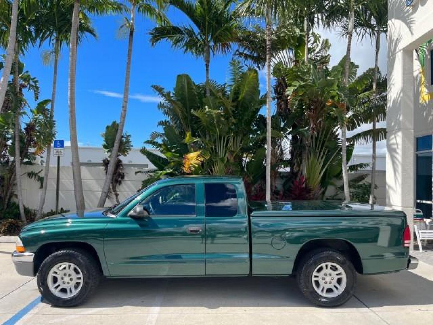 2001 Forest Green Pearl /Dark Slate Gray Dodge Dakota 1 FL SLT LOW MILES 85,601 (1B7GL22X51S) with an 3.9L SMPI V6 Magnum Engine engine, Automatic transmission, located at 4701 North Dixie Hwy, Pompano Beach, FL, 33064, (954) 422-2889, 26.240938, -80.123474 - OUR WEBPAGE FLORIDACARS1.COM HAS OVER 100 PHOTOS AND FREE CARFAX LINK 2001 DODGE DAKOTA AC FIBERGLASS TONNEAU COVER EASILY REMOVES IF NEEDED ROAD READY 3.9L V6 VIN: 1B7GL22X51S342576 NO ACCIDENTS CLUB CAB PICKUP 1 OWNER FLORIDA 3.9L V6 F OHV LOW MILES 85,601 GASOLINE 6,5 FT BED LENGTH REAR WHEEL DRI - Photo#4