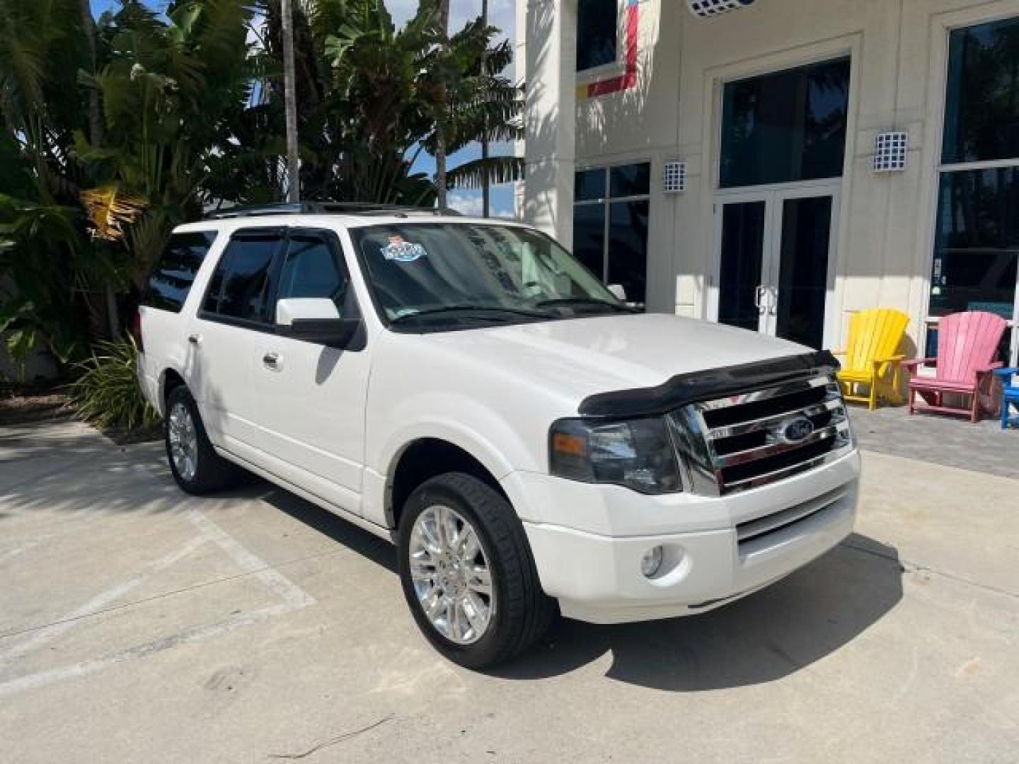 2011 White Platinum Metallic Tri-Coat /Stone Ford Expedition 1 NC Limited LOW MILES 85,690 (1FMJU1K53BE) with an 5.4L SOHC 24-Valve V8 FFV Engine engine, Automatic transmission, located at 4701 North Dixie Hwy, Pompano Beach, FL, 33064, (954) 422-2889, 26.240938, -80.123474 - OUR WEBPAGE FLORIDACARS1.COM HAS OVER 100 PHOTOS AND FREE CARFAX LINK 2011 FORD EXPEDITION LIMITED NEW $51,095 ROAD READY VIN: 1FMJU1K53BEF06253 NO RECALLS 5.4L V8 4 DOOR WAGON/SPORT UTILITY 1 OWNER LOW MILES 85,690 5.4L V8 F SOHC 24V 3 ROW POWER LEATHER SEATS FLEX FUEL COOLED/HEATED SEATS NAVIGATIO - Photo#1