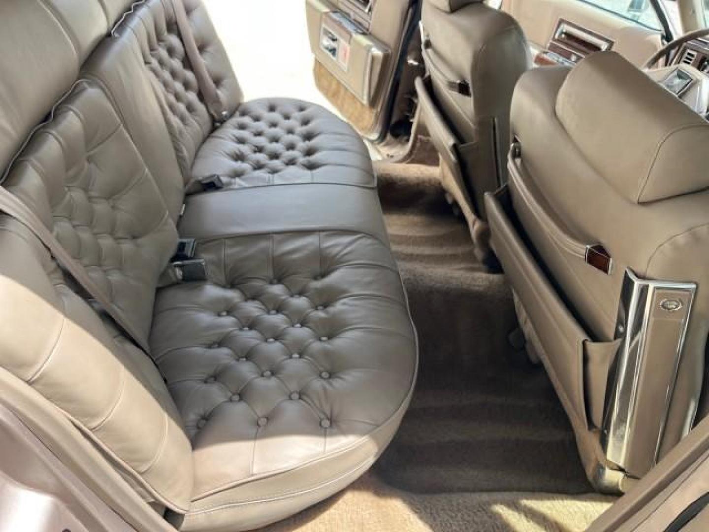 1991 TAN /TAN Cadillac Brougham DE ELEGANCE LOW MILES 61,064 (1G6DW54E4MR) with an 5.0L Throttle Body Injection V8 Engine engine, Automatic transmission, located at 4701 North Dixie Hwy, Pompano Beach, FL, 33064, (954) 422-2889, 26.240938, -80.123474 - OUR WEBPAGE FLORIDACARS1.COM HAS OVER 100 PHOTOS AND FREE CARFAX LINK 1991 CADILLAC BROUGHAM ROAD READY 5.0L V8 VIN: 1G6DW54E4MR704063 NO ACCIDENTS NO RECALLS SEDAN 4 DR LOW MILES 61,064 5.0L V8 F OHV 16V POWER LEATHER SEATS GASOLINE POWER MIRRORS REAR WHEEL DRIVE CLEAN REAR FIND 9 SERVICE RECORDS A - Photo#30