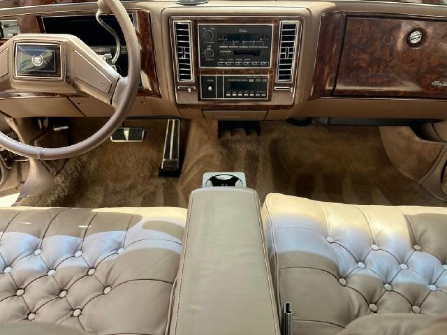 1991 TAN /TAN Cadillac Brougham DE ELEGANCE LOW MILES 61,064 (1G6DW54E4MR) with an 5.0L Throttle Body Injection V8 Engine engine, Automatic transmission, located at 4701 North Dixie Hwy, Pompano Beach, FL, 33064, (954) 422-2889, 26.240938, -80.123474 - OUR WEBPAGE FLORIDACARS1.COM HAS OVER 100 PHOTOS AND FREE CARFAX LINK 1991 CADILLAC BROUGHAM ROAD READY 5.0L V8 VIN: 1G6DW54E4MR704063 NO ACCIDENTS NO RECALLS SEDAN 4 DR LOW MILES 61,064 5.0L V8 F OHV 16V POWER LEATHER SEATS GASOLINE POWER MIRRORS REAR WHEEL DRIVE CLEAN REAR FIND 9 SERVICE RECORDS A - Photo#37