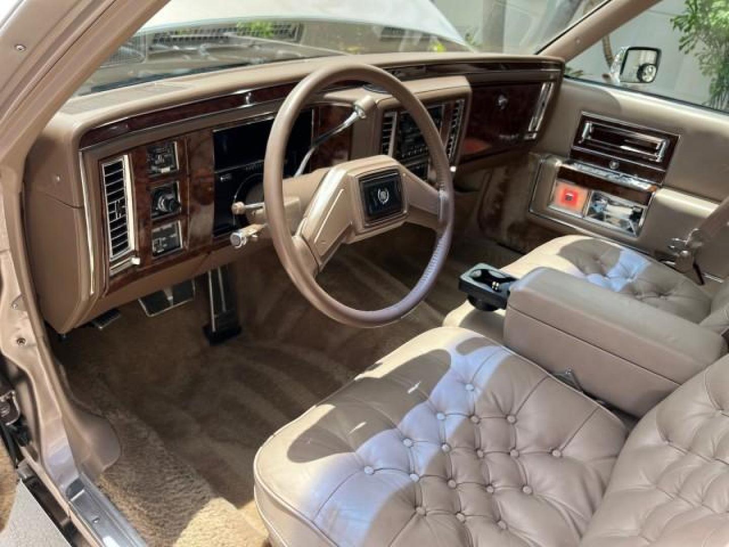 1991 TAN /TAN Cadillac Brougham DE ELEGANCE LOW MILES 61,064 (1G6DW54E4MR) with an 5.0L Throttle Body Injection V8 Engine engine, Automatic transmission, located at 4701 North Dixie Hwy, Pompano Beach, FL, 33064, (954) 422-2889, 26.240938, -80.123474 - OUR WEBPAGE FLORIDACARS1.COM HAS OVER 100 PHOTOS AND FREE CARFAX LINK 1991 CADILLAC BROUGHAM ROAD READY 5.0L V8 VIN: 1G6DW54E4MR704063 NO ACCIDENTS NO RECALLS SEDAN 4 DR LOW MILES 61,064 5.0L V8 F OHV 16V POWER LEATHER SEATS GASOLINE POWER MIRRORS REAR WHEEL DRIVE CLEAN REAR FIND 9 SERVICE RECORDS A - Photo#43